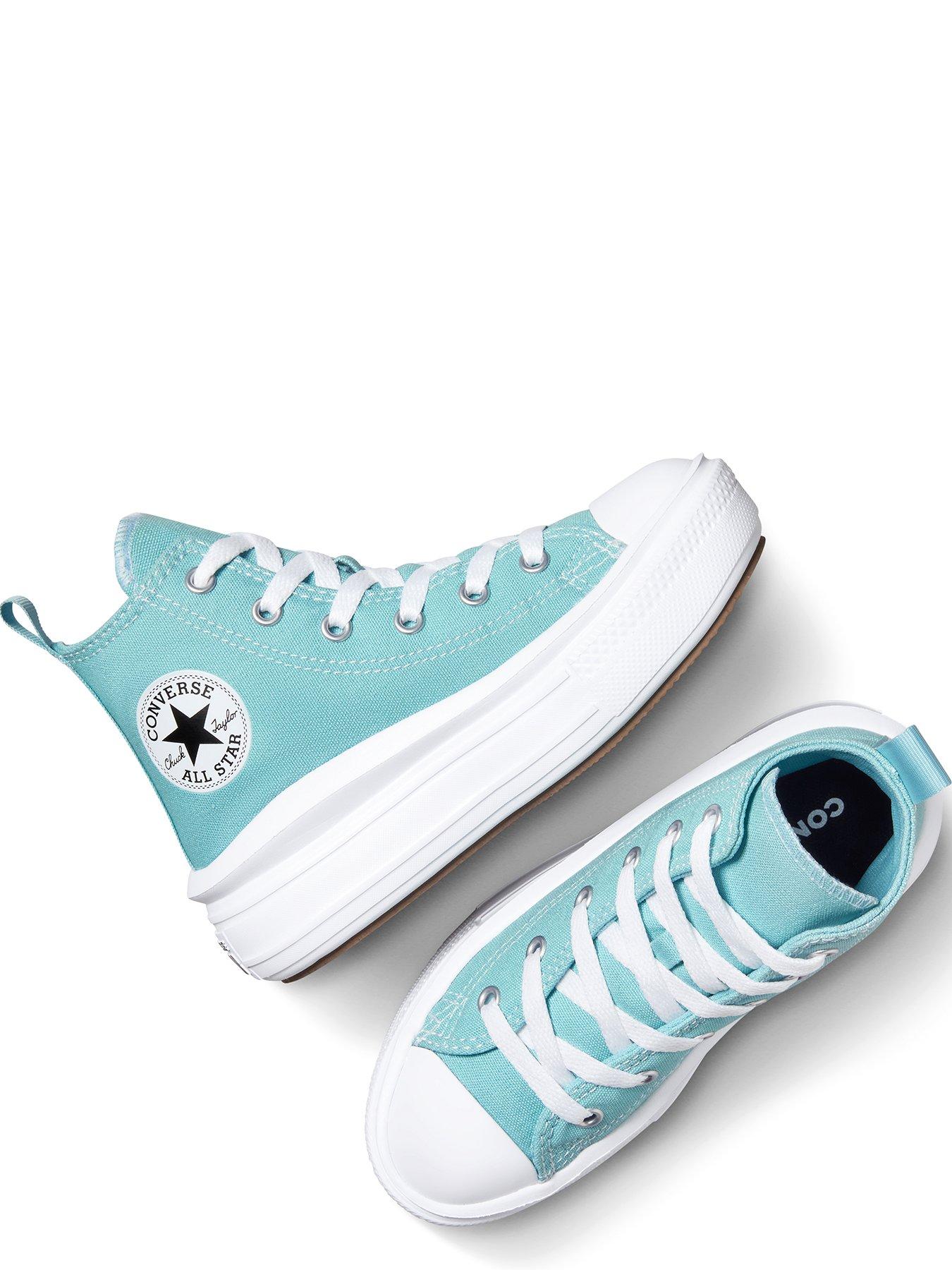 Image 4 of 7 of Converse Kids Chuck Taylor All Star Move Canvas Hi Top - Blue