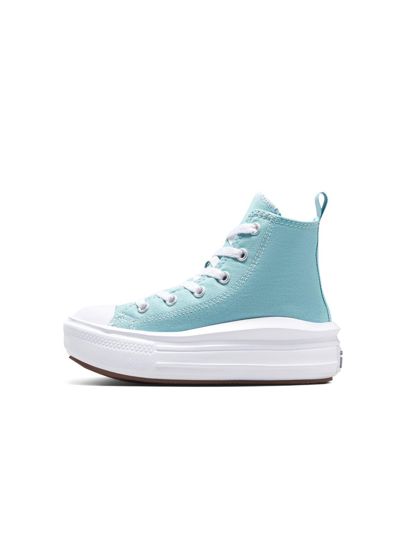 Image 6 of 7 of Converse Kids Chuck Taylor All Star Move Canvas Hi Top - Blue