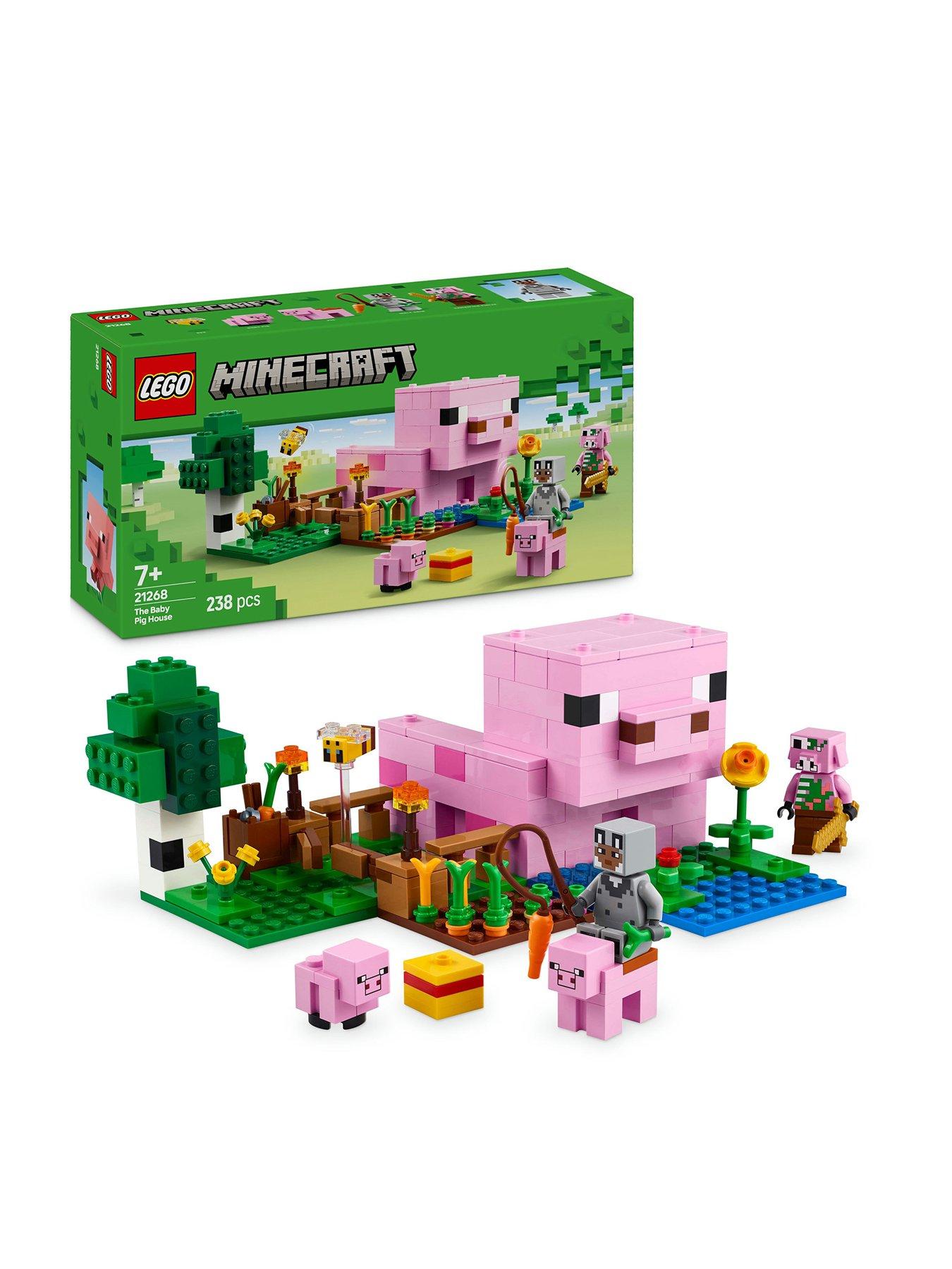 LEGO Minecraft The Baby Pig House Toy for Kids 21268