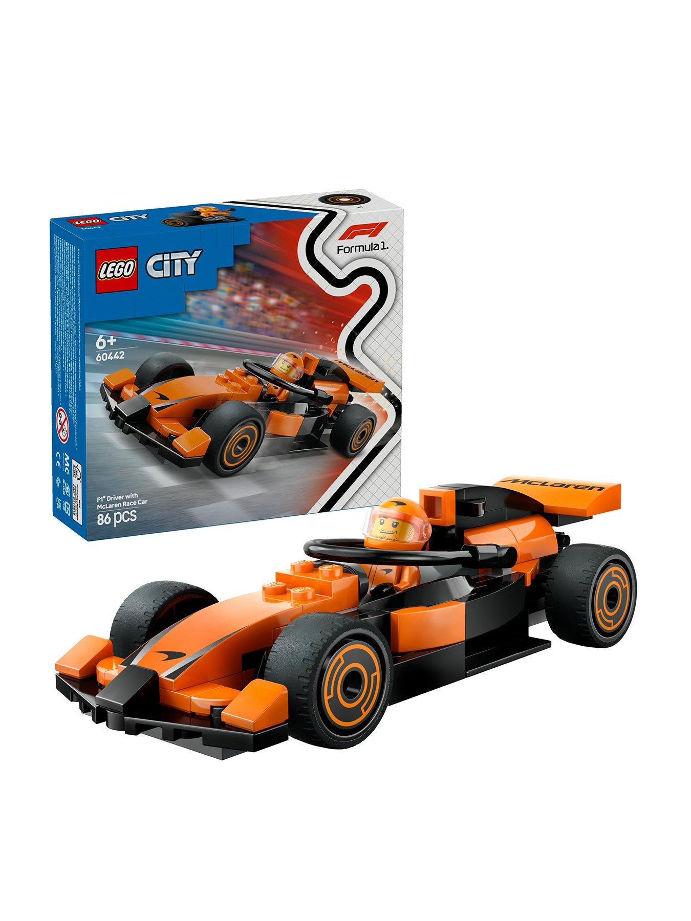 Image of LEGO City F1 Driver with McLaren Race Car Toy 60442