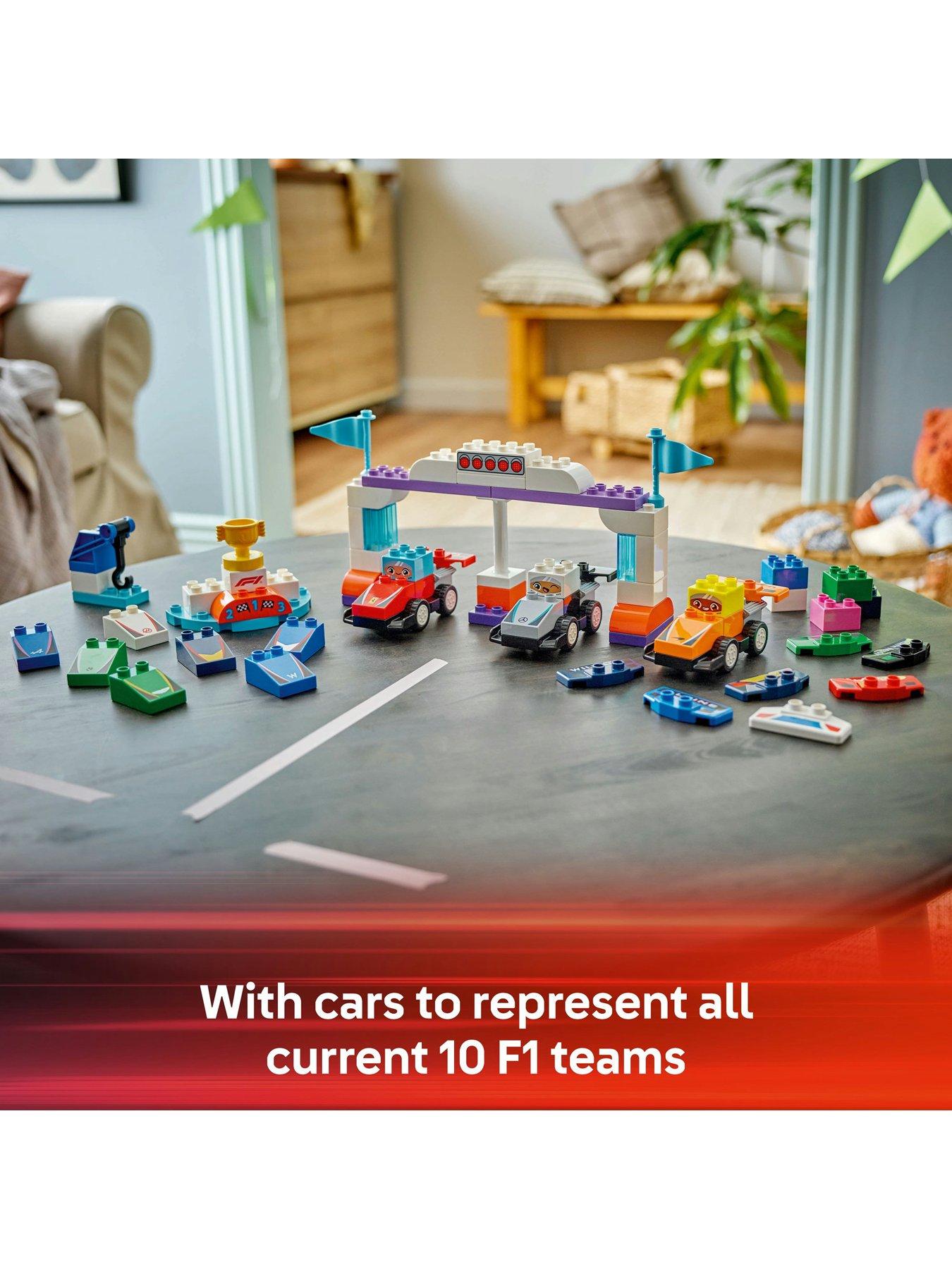 Image 5 of 8 of LEGO Duplo F1 Team Race Cars &amp; Drivers Toy Set 10445