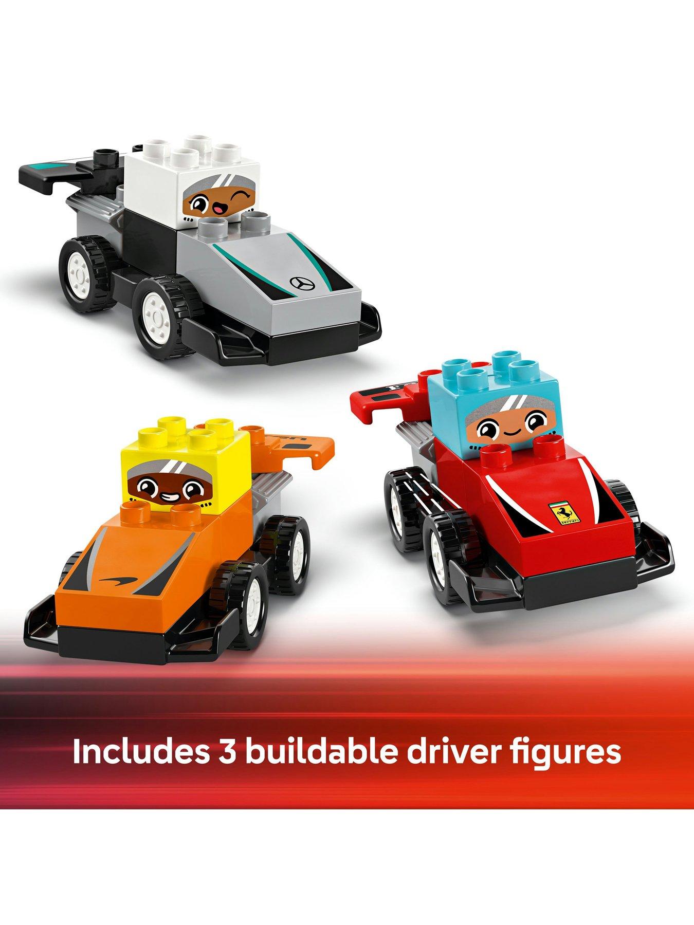 Image 6 of 8 of LEGO Duplo F1 Team Race Cars &amp; Drivers Toy Set 10445