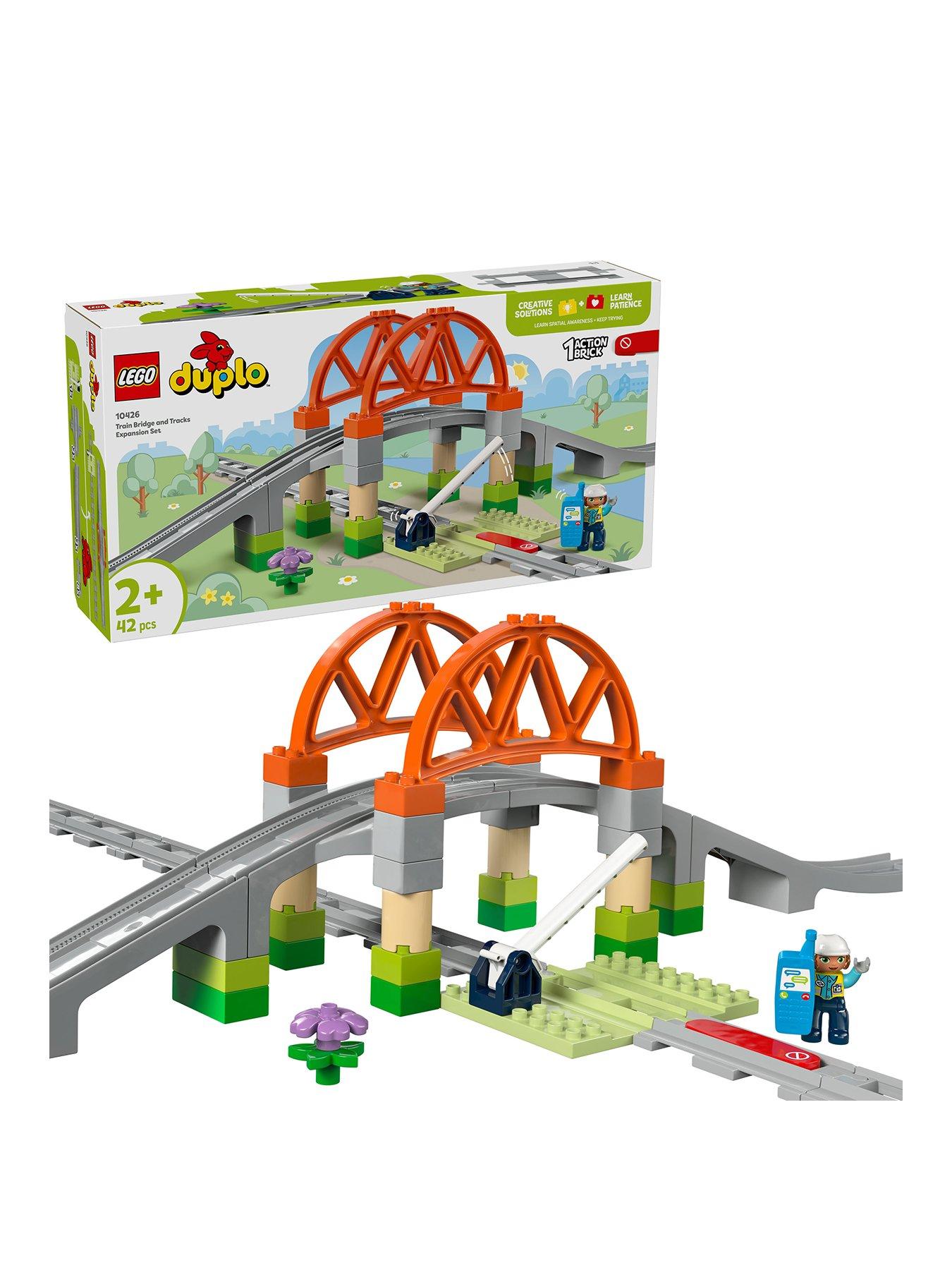 Image 1 of 7 of LEGO Duplo Train Bridge and Tracks Expansion Set 10426