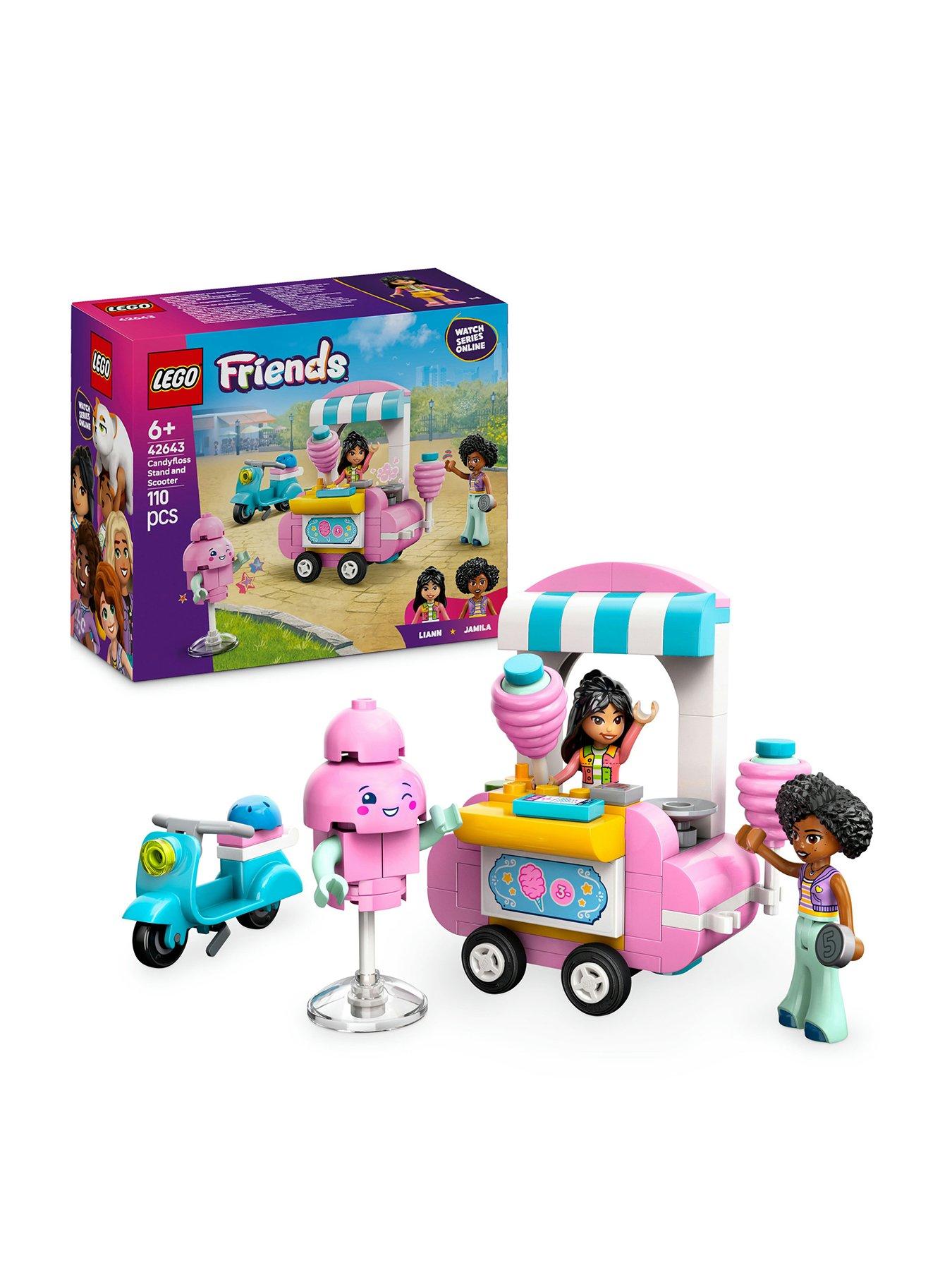 Image of LEGO Friends Candyfloss Stand and Scooter Toy 42643