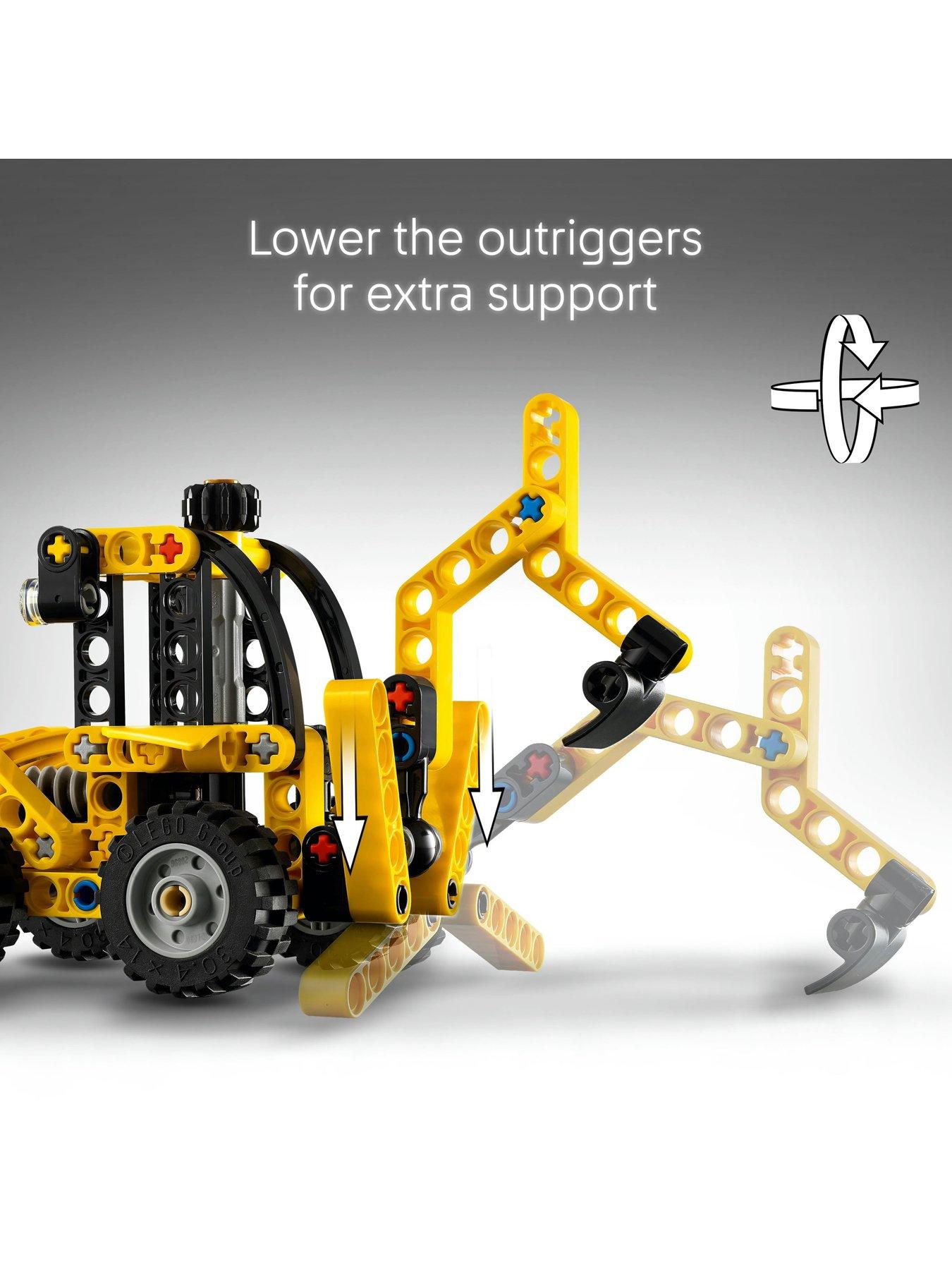Image 4 of 8 of LEGO Technic Backhoe Loader Construction Toy 42197