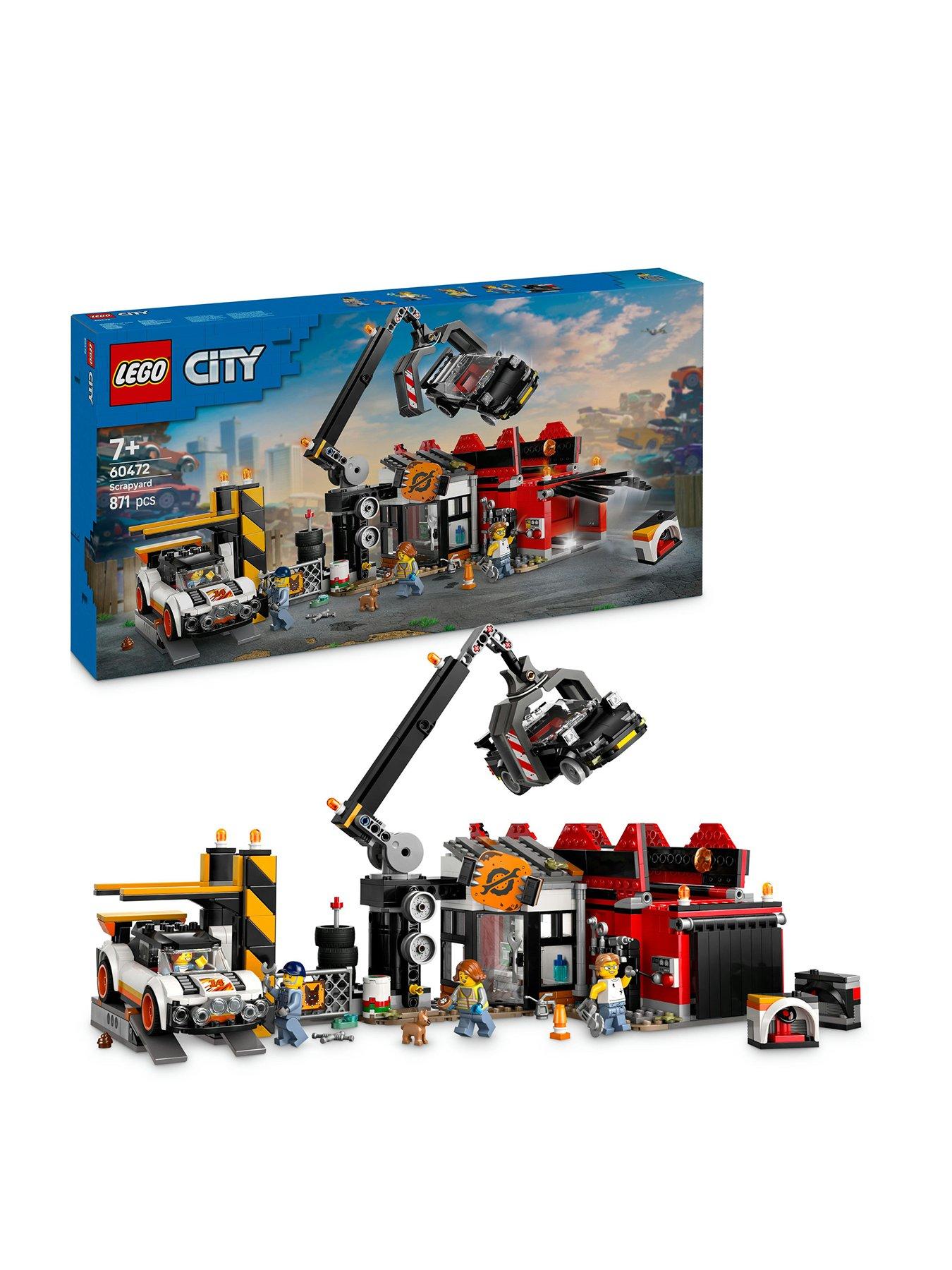 undefined Scrapyard with Cars and Crane Toy 60472