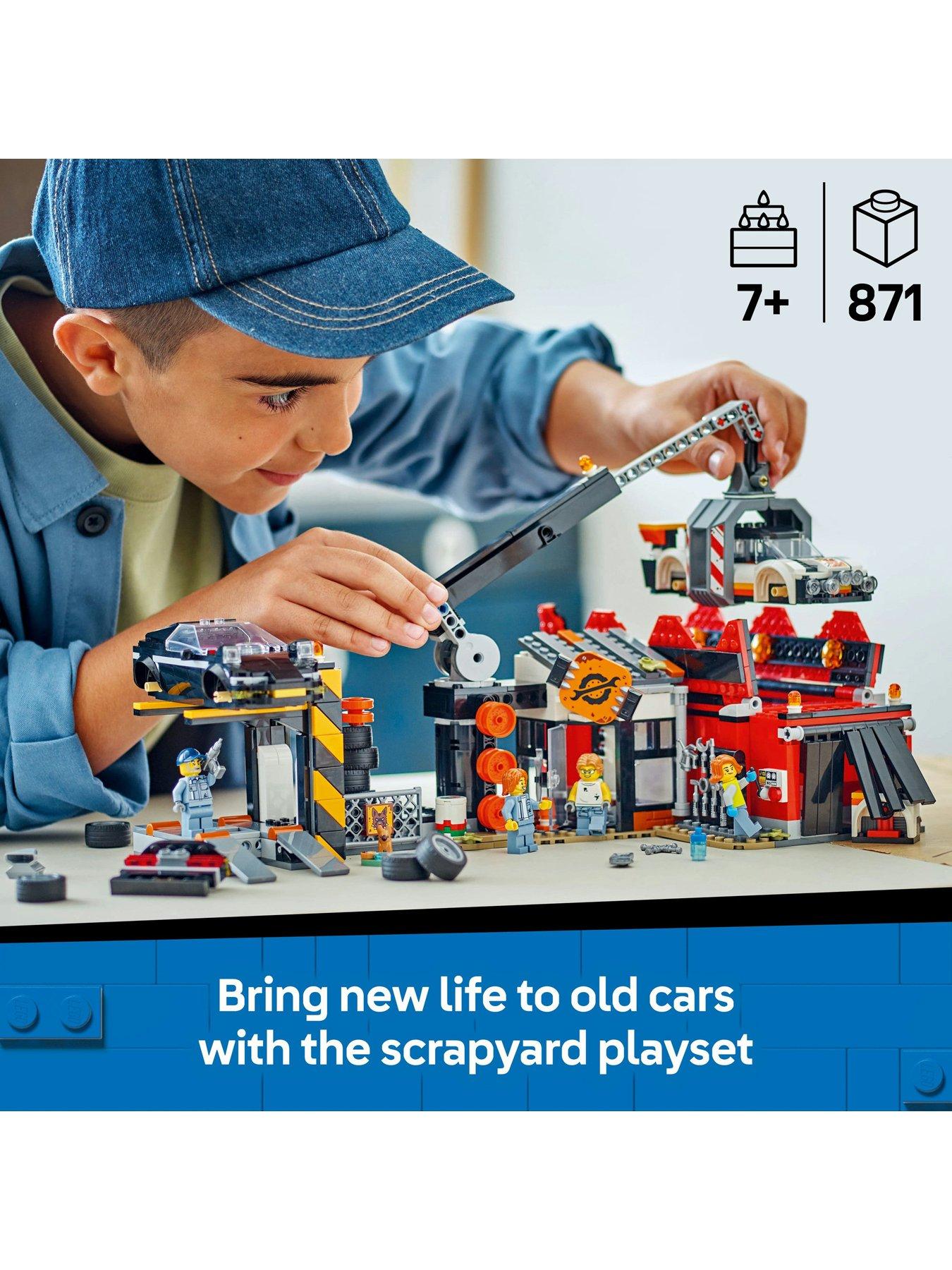 Image 2 of 8 of LEGO City Scrapyard with Cars and Crane Toy 60472