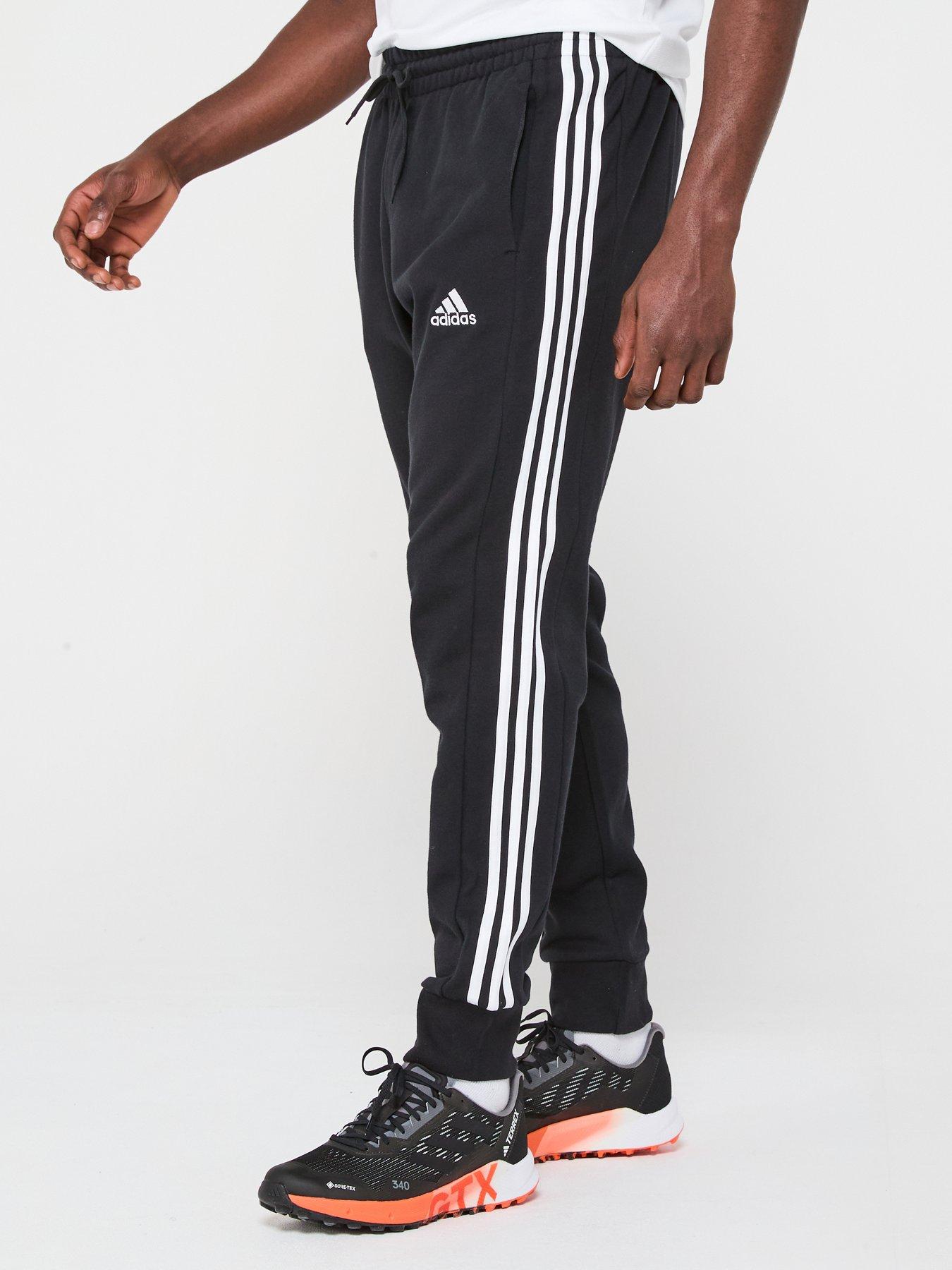 adidas-essentials-french-terry-tapered-cuff-3-stripes-pants-black