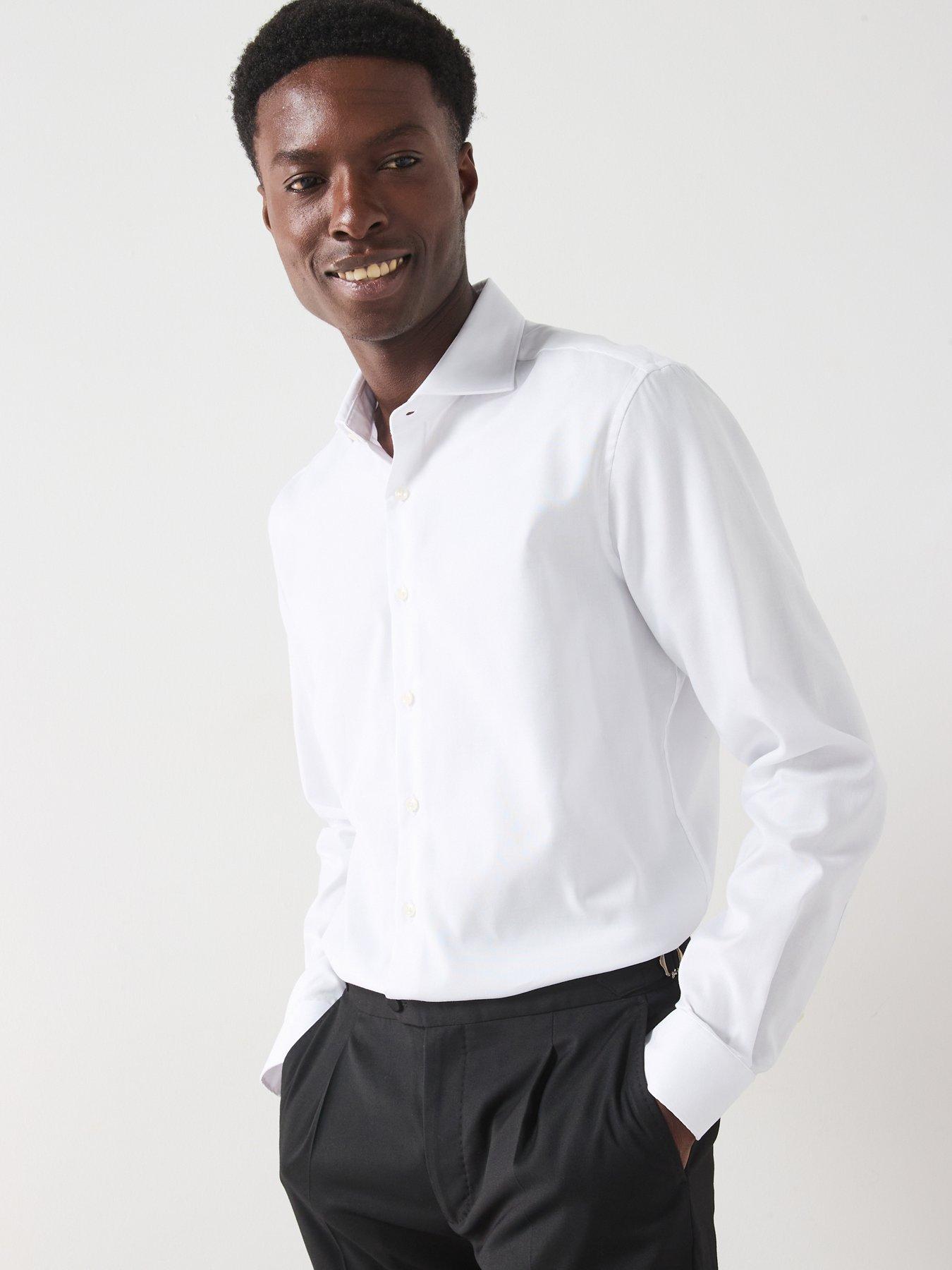 Image of Mango Marta Long Sleeved Formal Fit Shirt - White