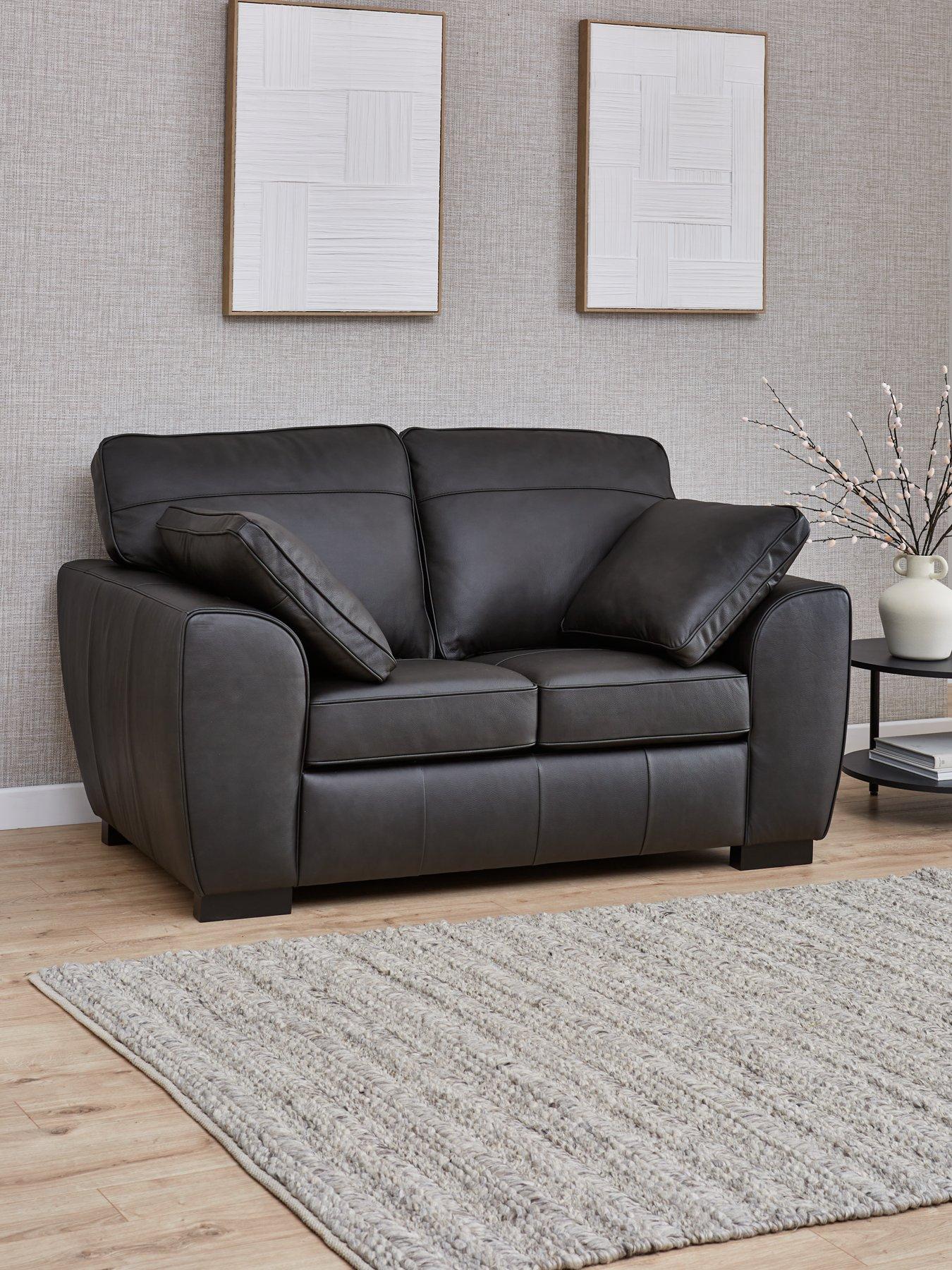 very-home-sona-2-seater-leather-sofa