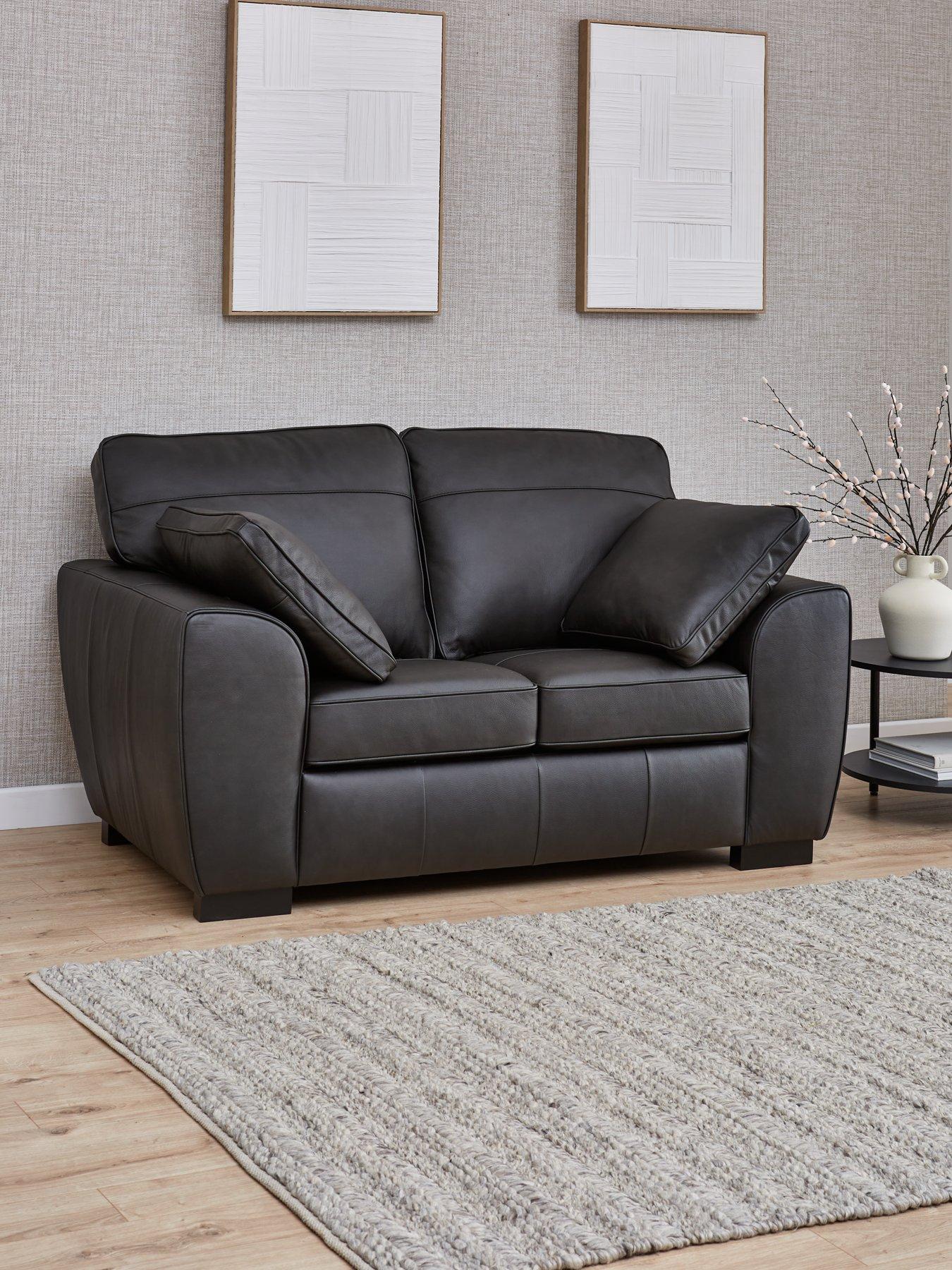 The Very Collection Sona Italian Leather 2 Seater Sofa - FSC® Certified