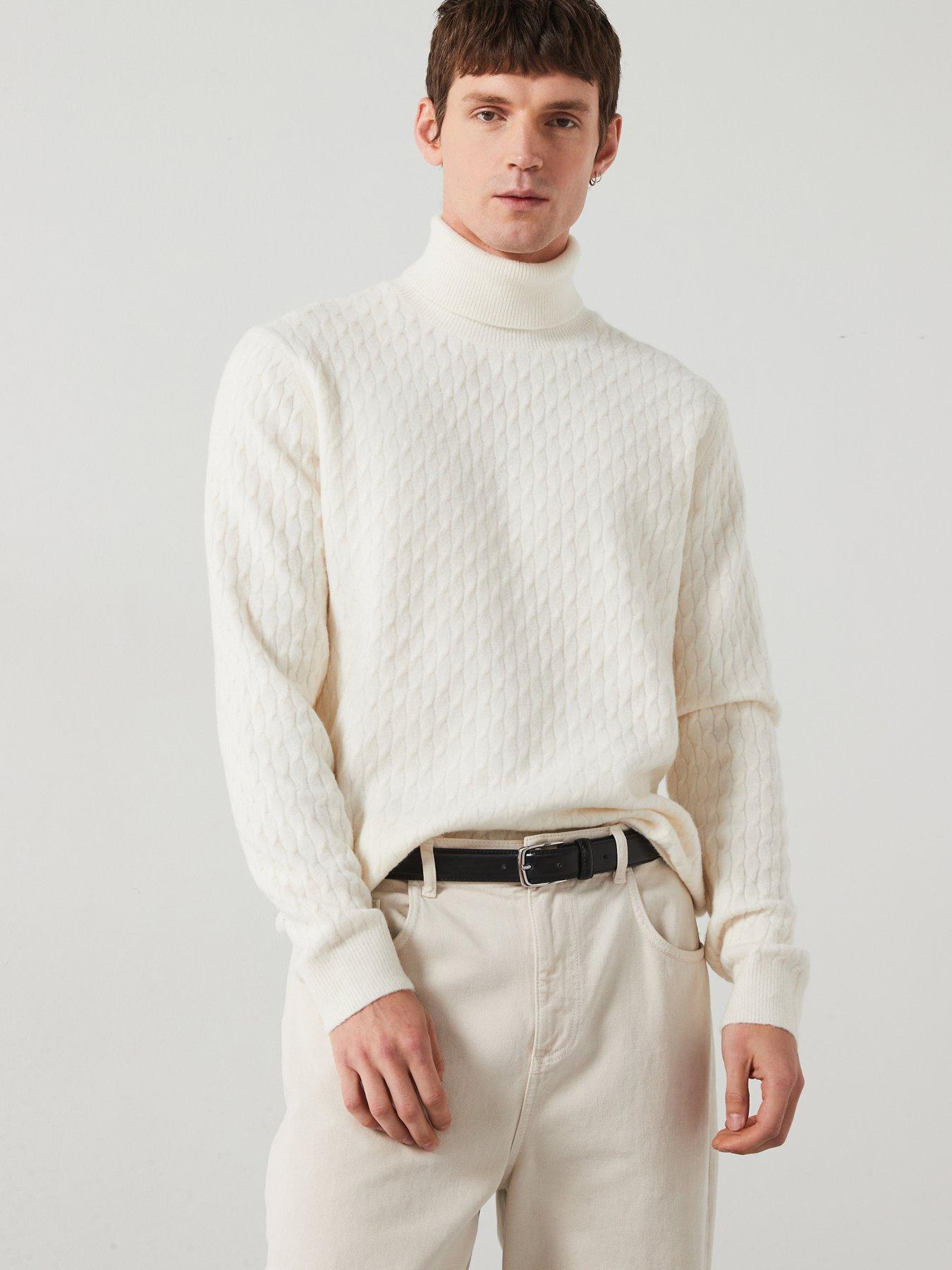 undefined Masiat Smart Roll Neck Knitted Jumper - Cream