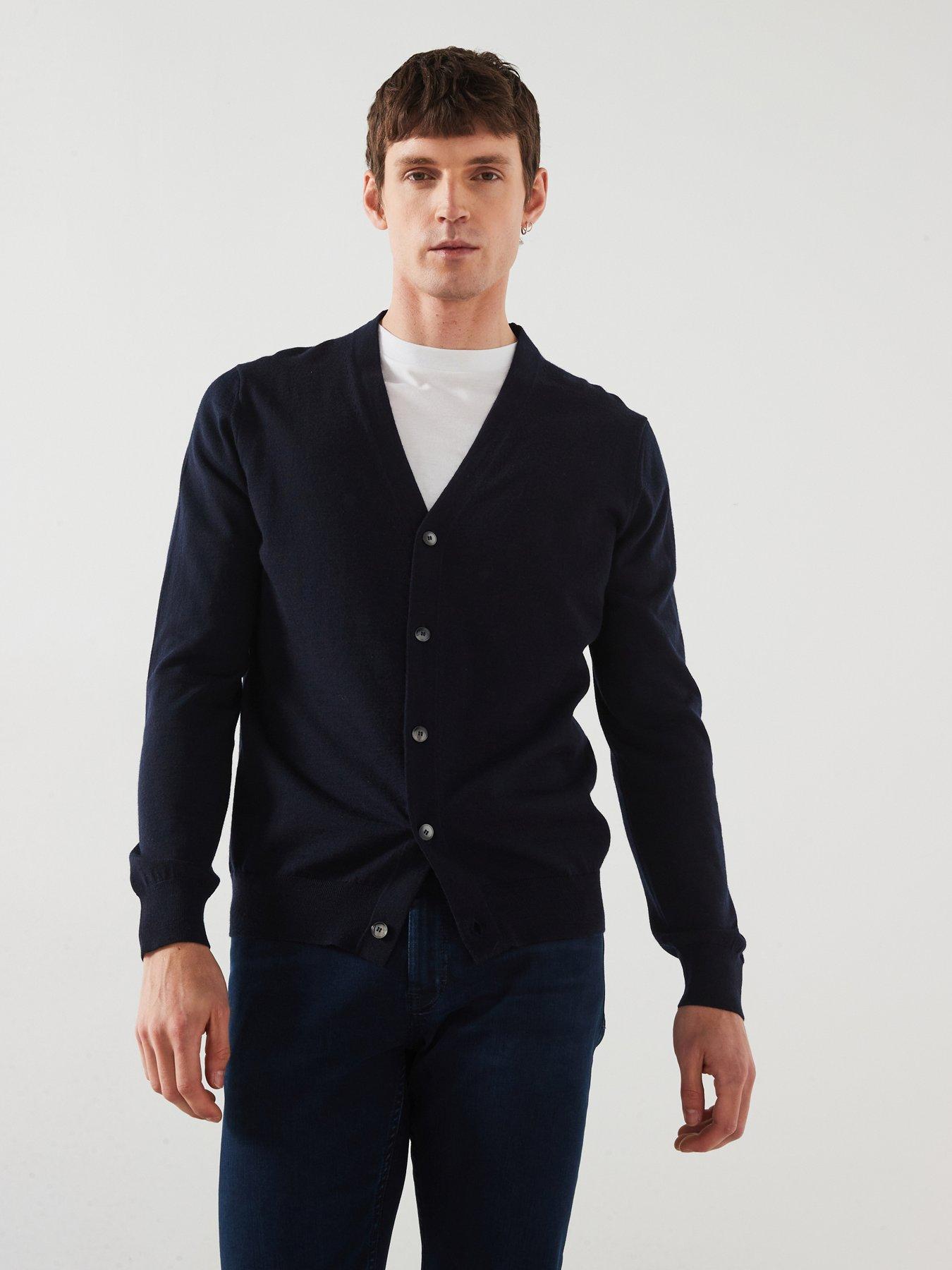 mango-willy-long-sleeved-smart-knitted-cardigan-navy