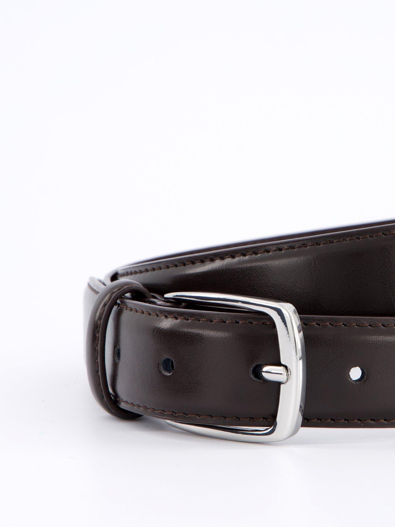 Image 2 of 4 of Mango Basico Leather Belt - Brown