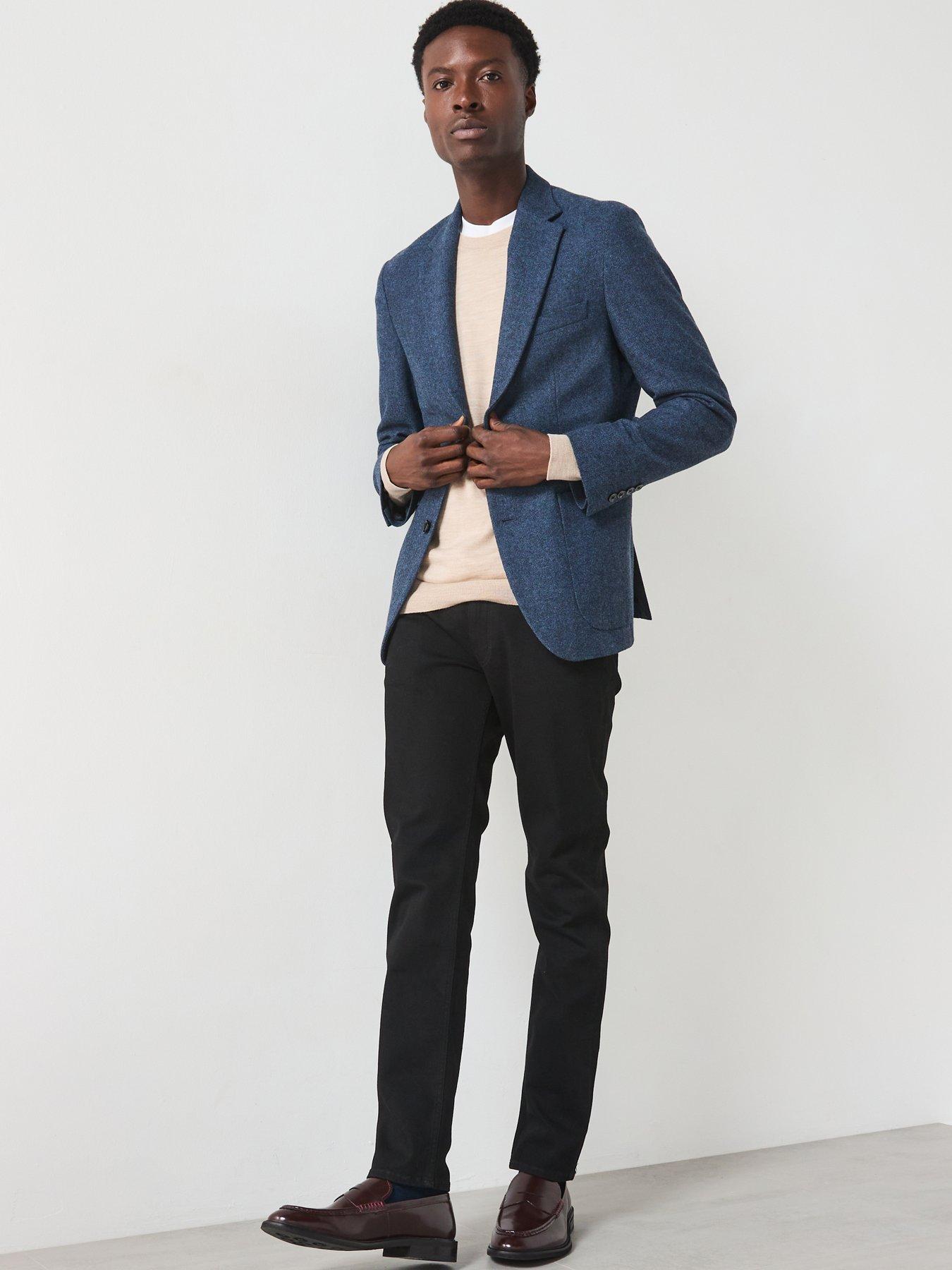 Image 3 of 6 of Mango Molina Smart Regular Fit Blazer - Dark Blue