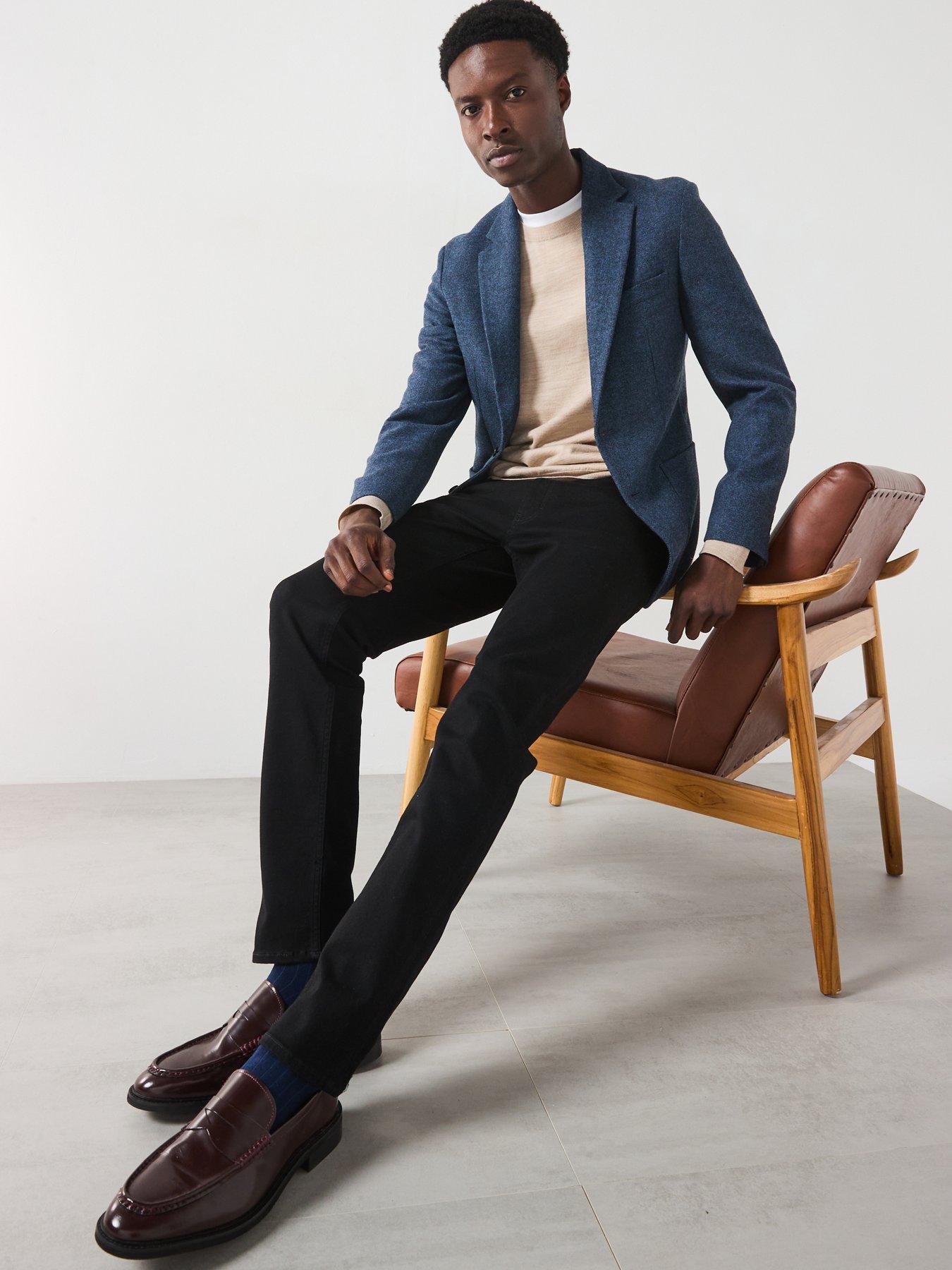 Image 6 of 6 of Mango Molina Smart Regular Fit Blazer - Dark Blue