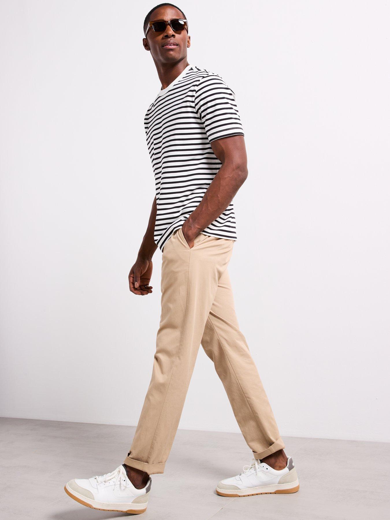 Image 1 of 6 of Mango Nicco Smart Regular Fit Trousers - Beige