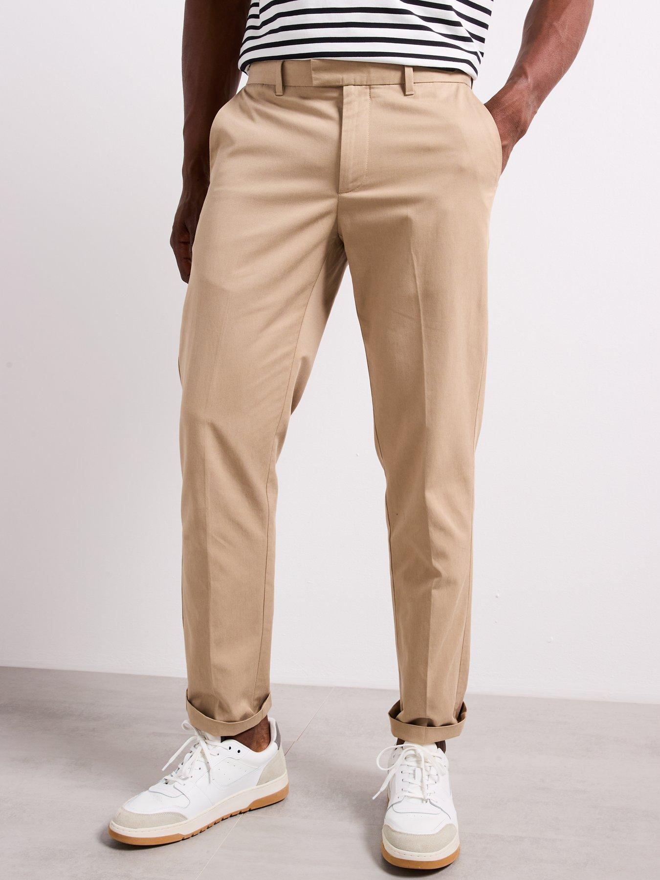 Image 2 of 6 of Mango Nicco Smart Regular Fit Trousers - Beige
