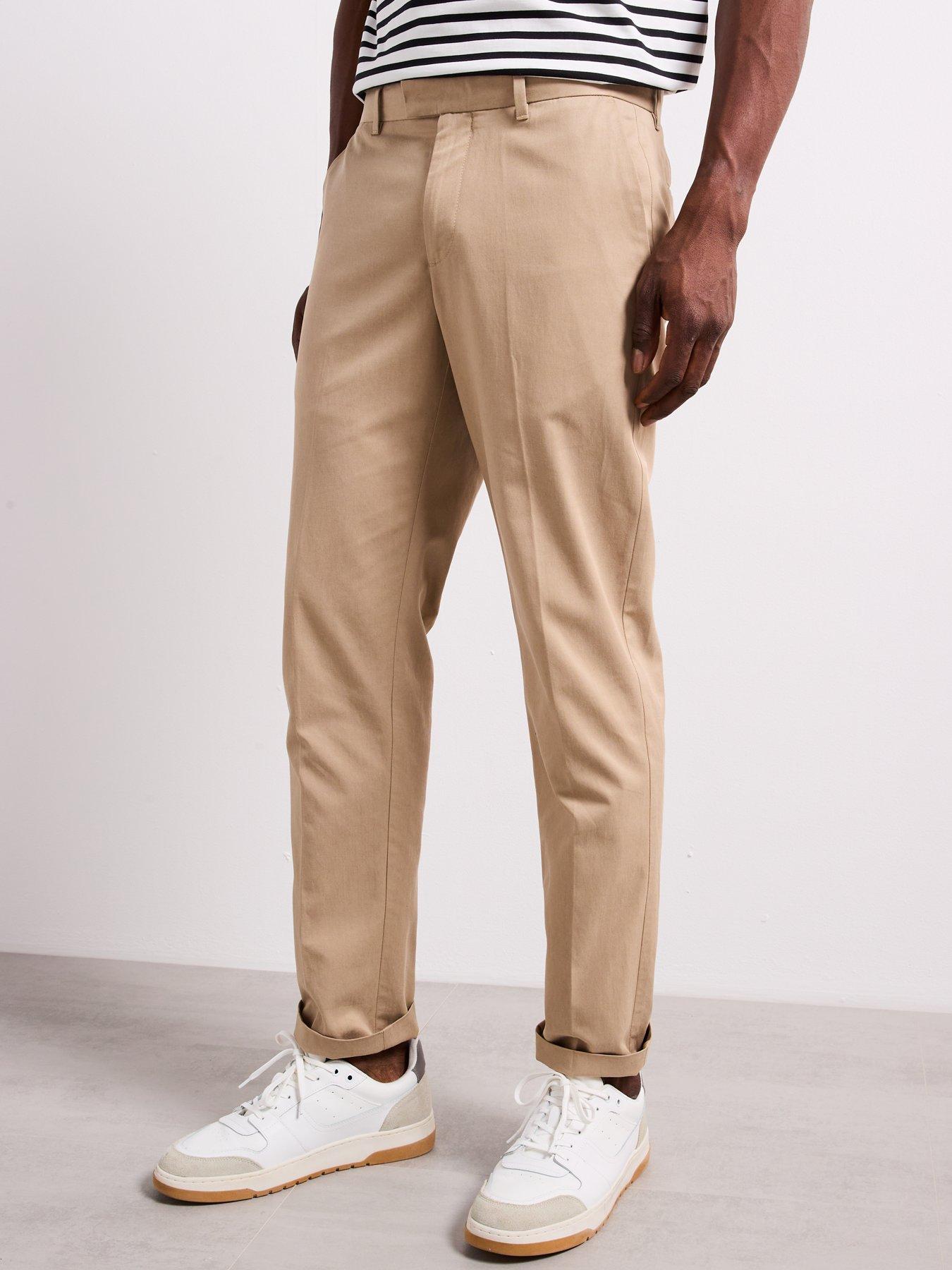 Image 3 of 6 of Mango Nicco Smart Regular Fit Trousers - Beige