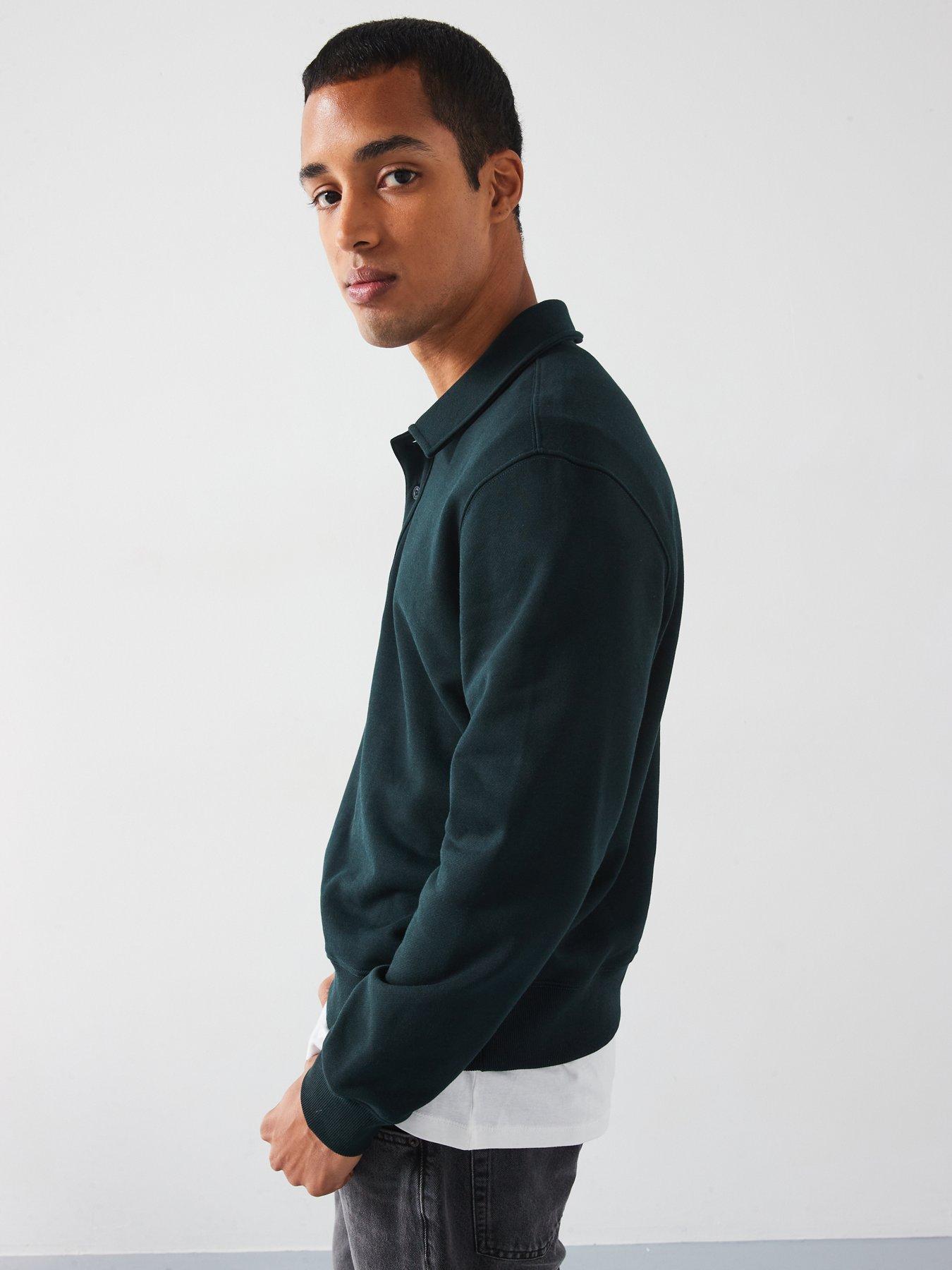 mango-bola-long-sleeved-collared-polo-neck-sweatshirt-greendetail