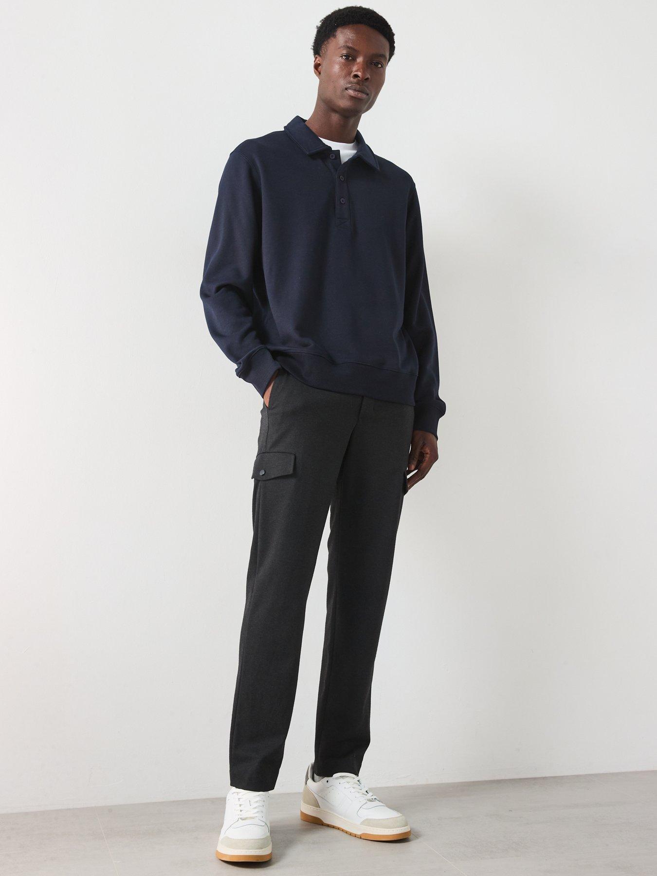 mango-bola-long-sleeved-collared-polo-neck-sweatshirt-navyback