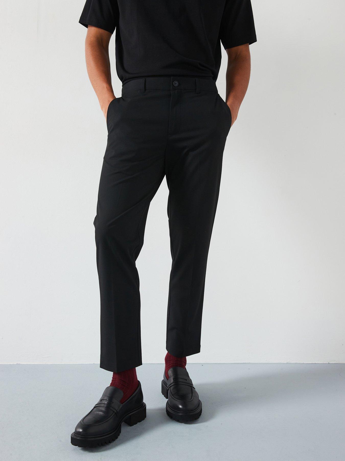 Image of Mango Bologna Smart Slim Fit Trousers - Black
