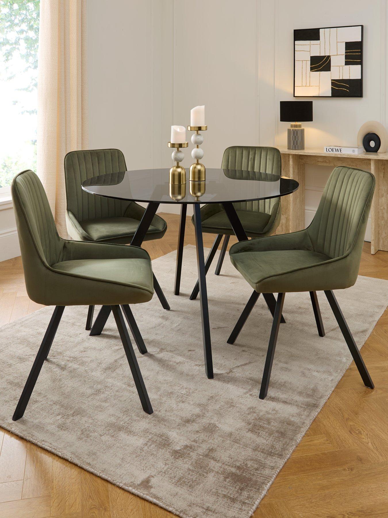 the-very-collection-marlow-110cm-round-dining-table-amp-4-marlow-moss-green-chairs