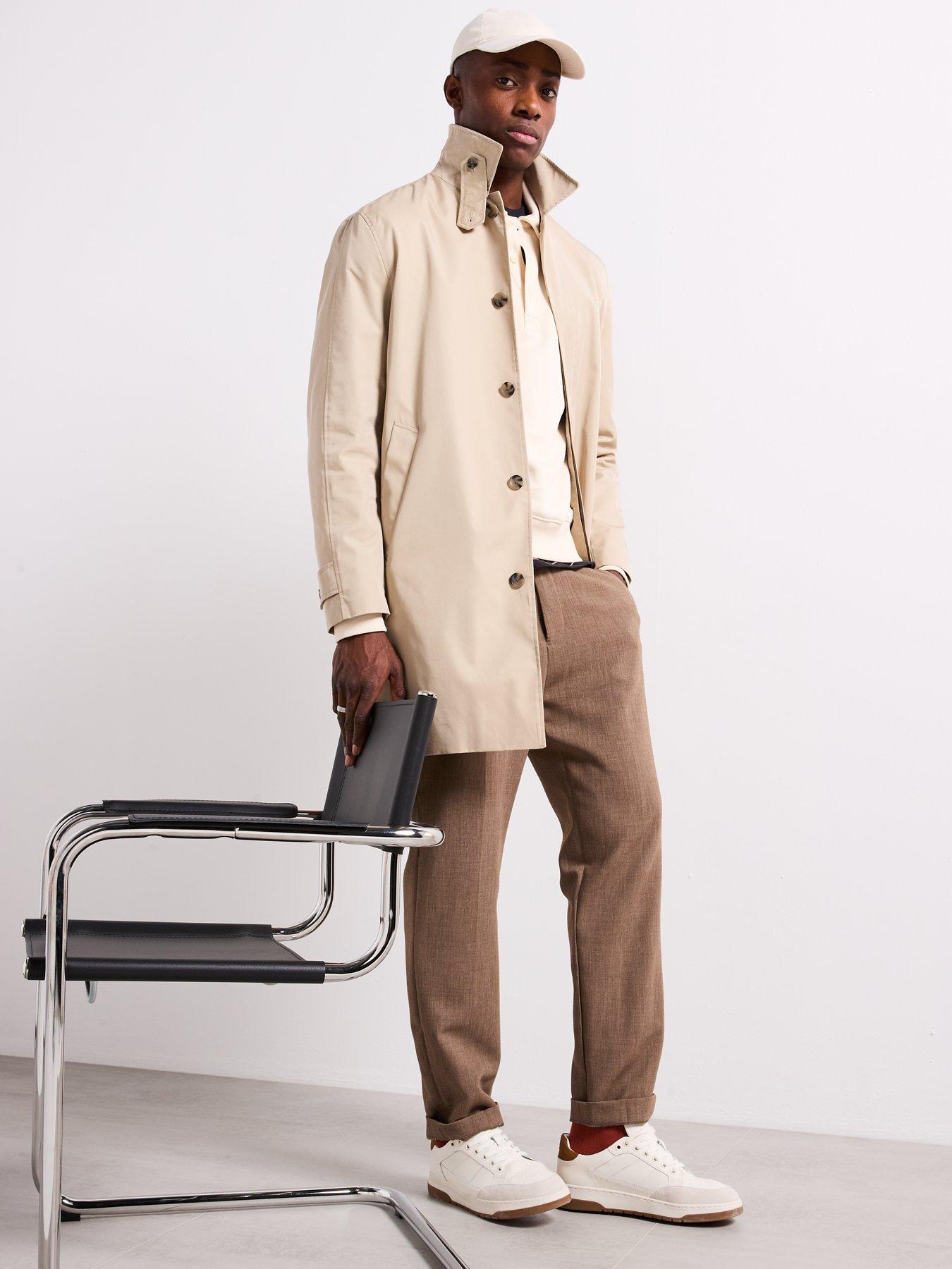 Image of Mango Chayton Smart Trench Coat - Cream