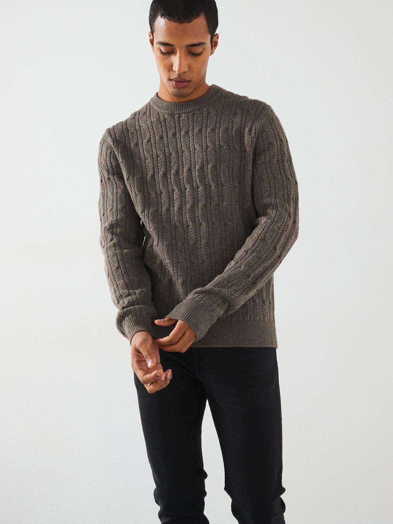 mango-koipe-long-sleeved-knitted-jumper-grey