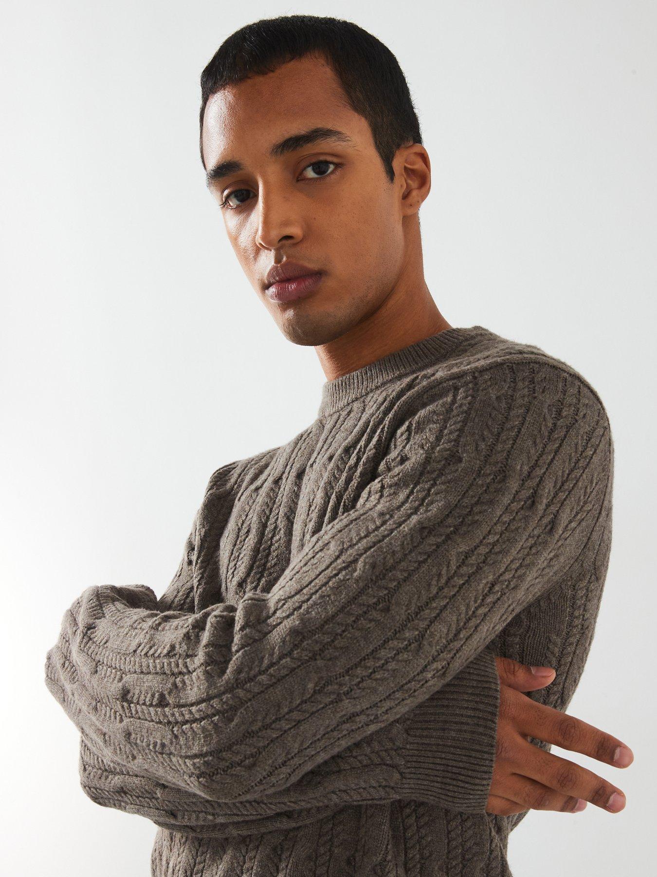 mango-koipe-long-sleeved-knitted-jumper-greyoutfit