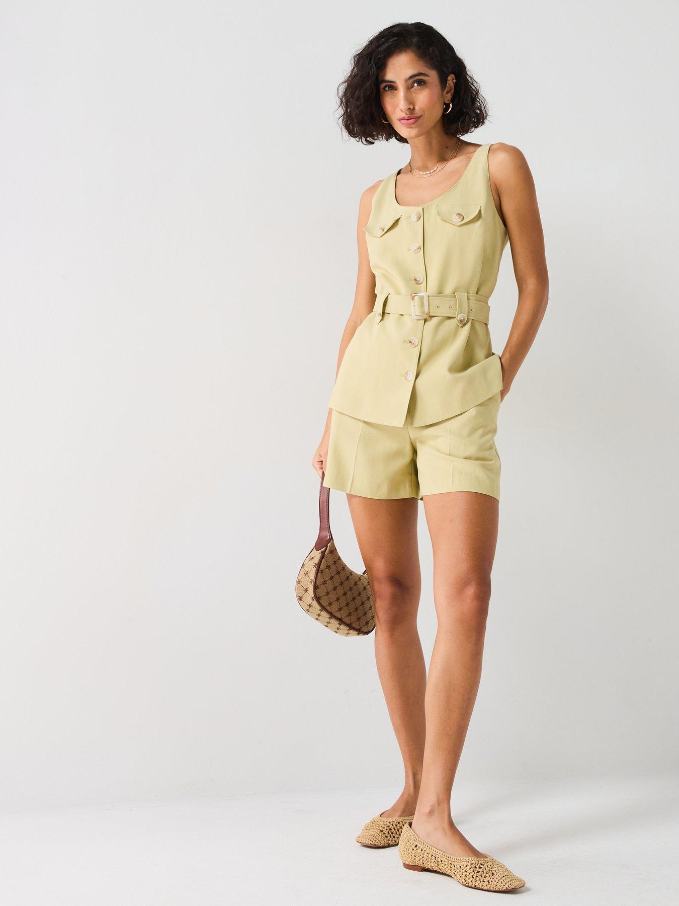 Image 3 of 5 of V by Very Utility Waistcoat - Green