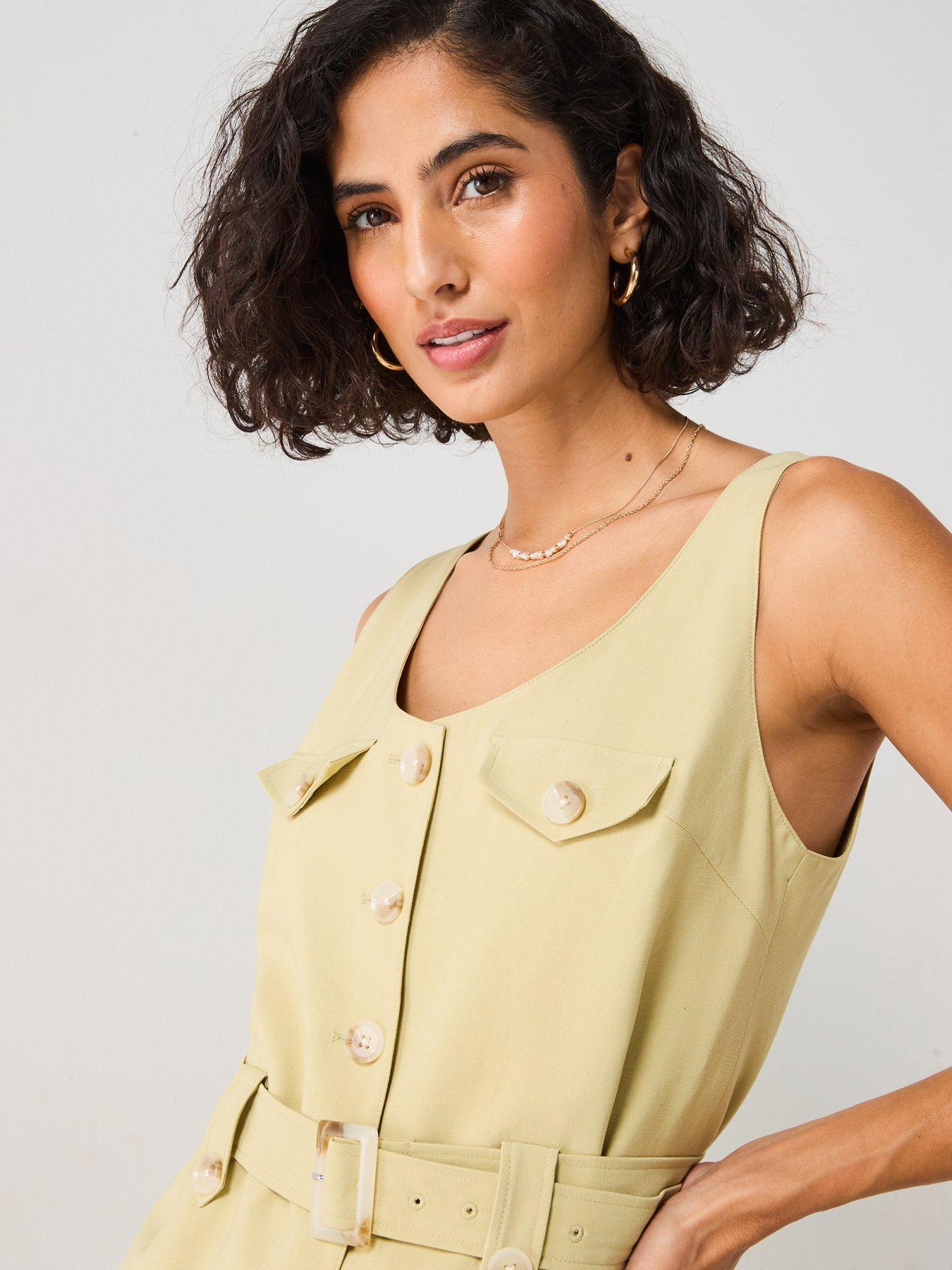 Image 5 of 5 of V by Very Utility Waistcoat - Green