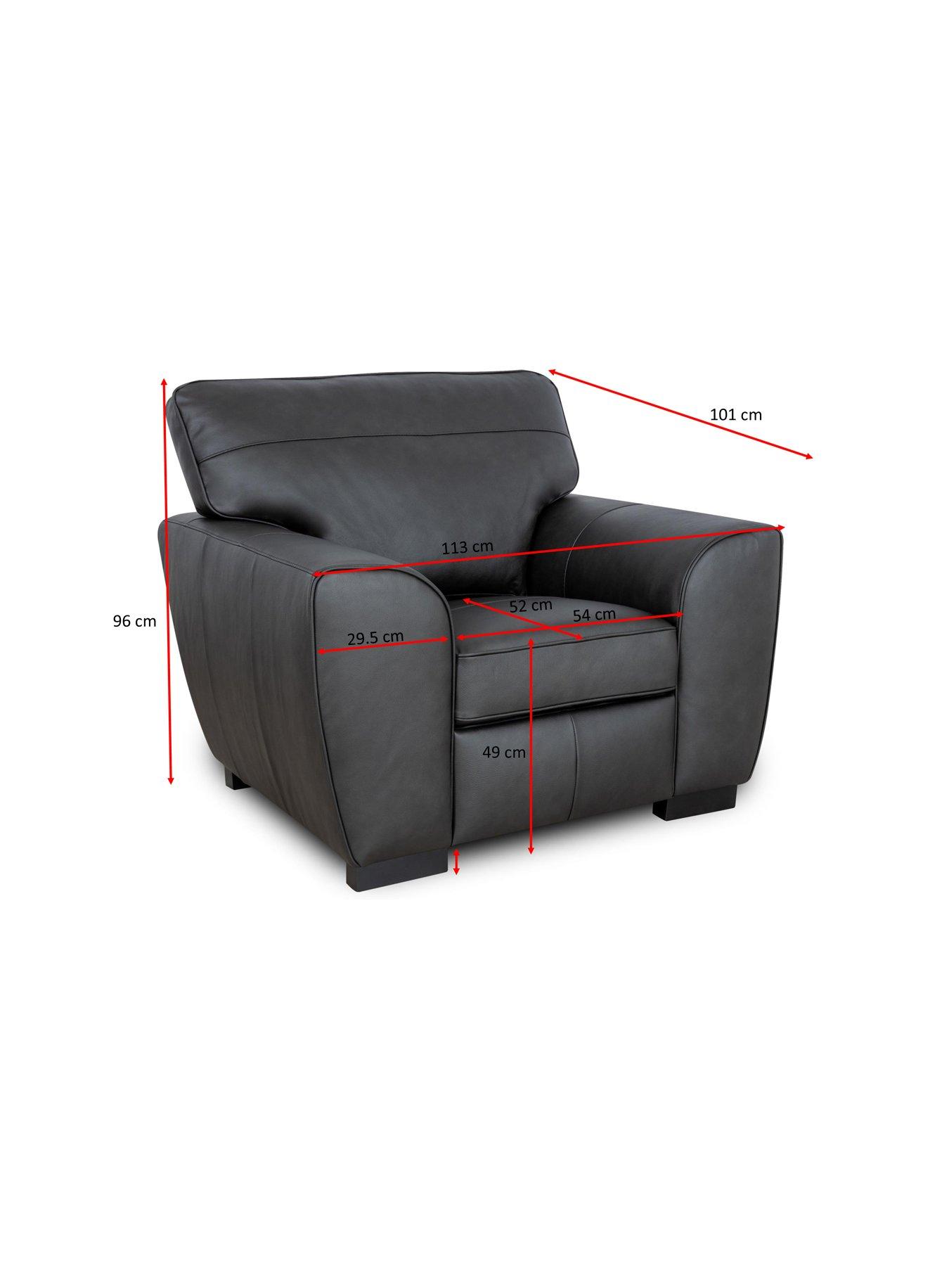 Image 6 of 6 of The Very Collection Sona Leather Armchair