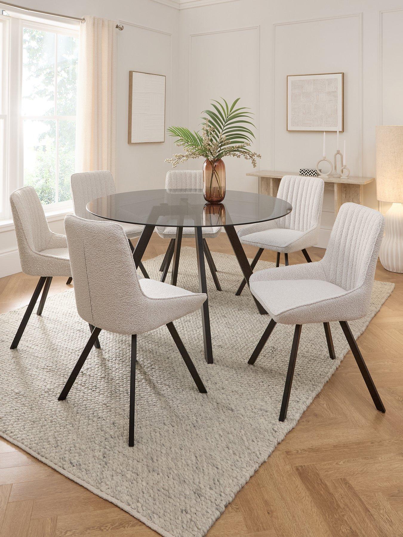 the-very-collection-marlow-130-cm-black-round-dining-table-nbsp6-marlow-boucle-chairs