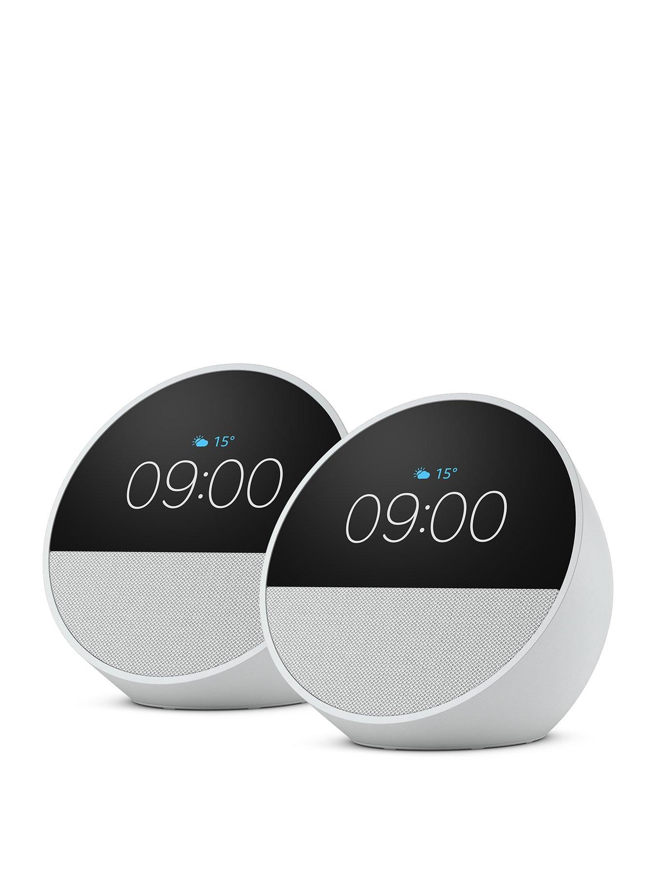 Image 1 of 7 of Amazon Amazon Echo Spot Alarm Clock with Alexa - 2 Pack, White