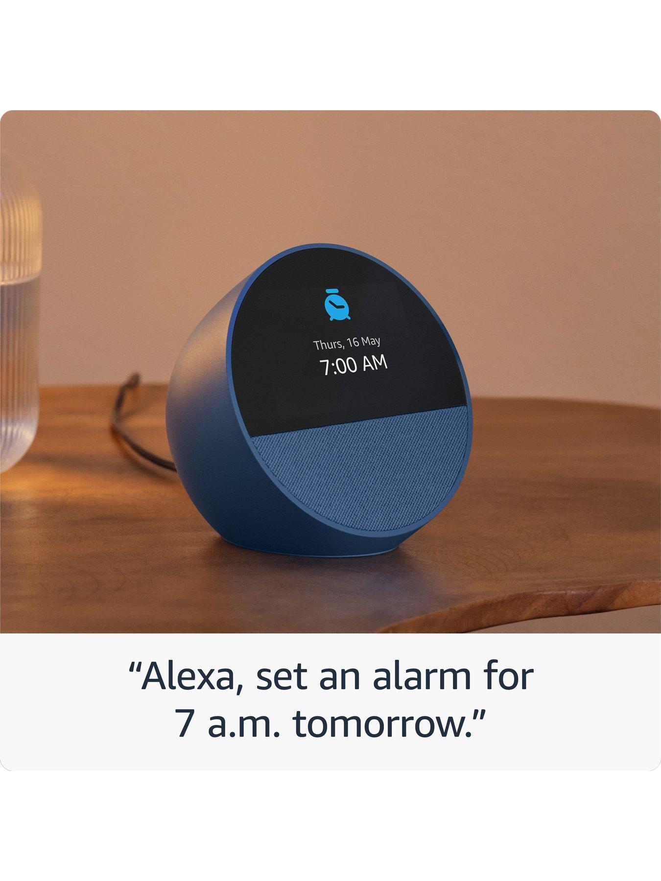 Image 5 of 7 of Amazon Amazon Echo Spot Alarm Clock with Alexa - 2 Pack, White