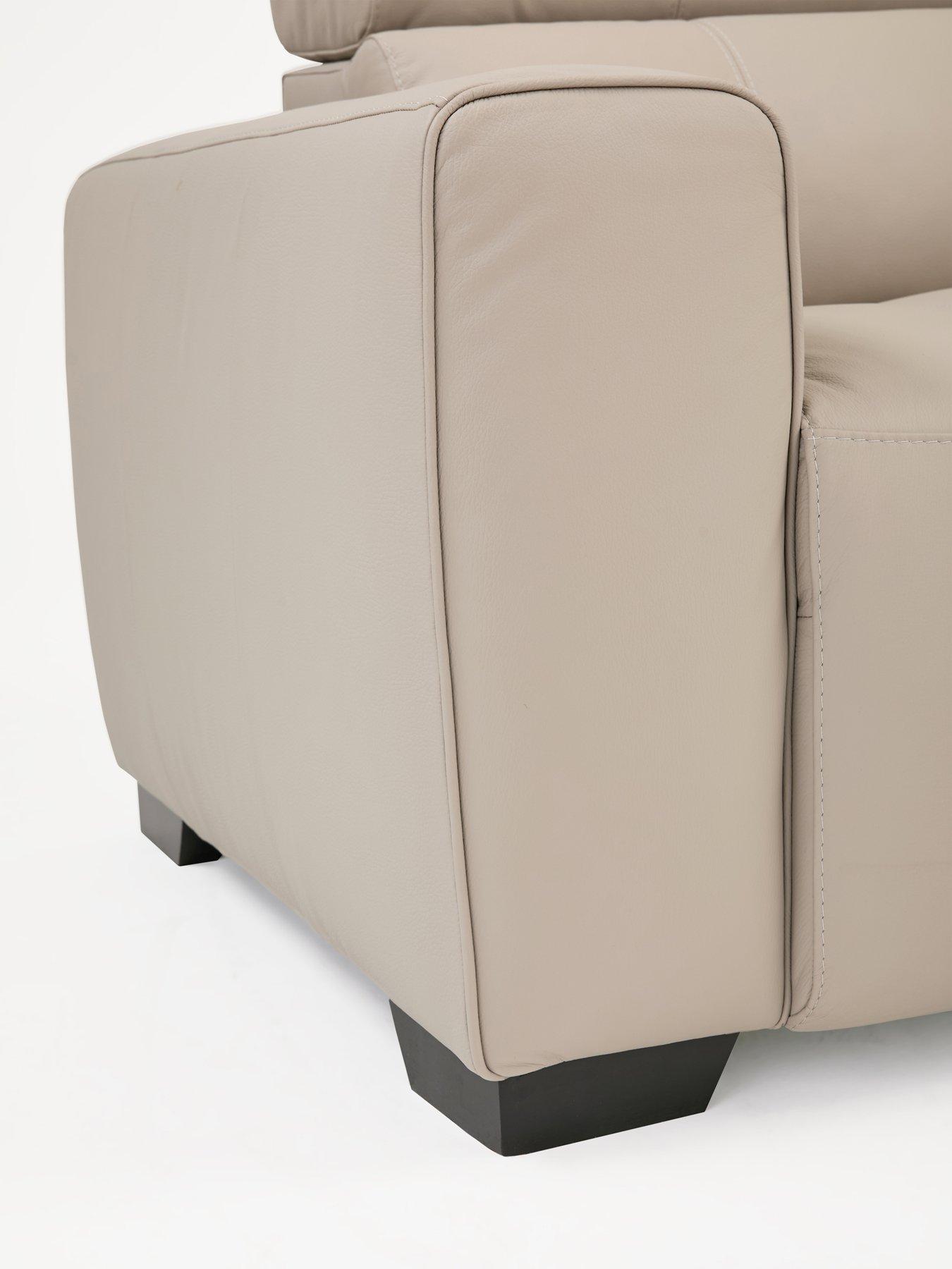 very-home-cannes-3-seater-leather-sofadetail