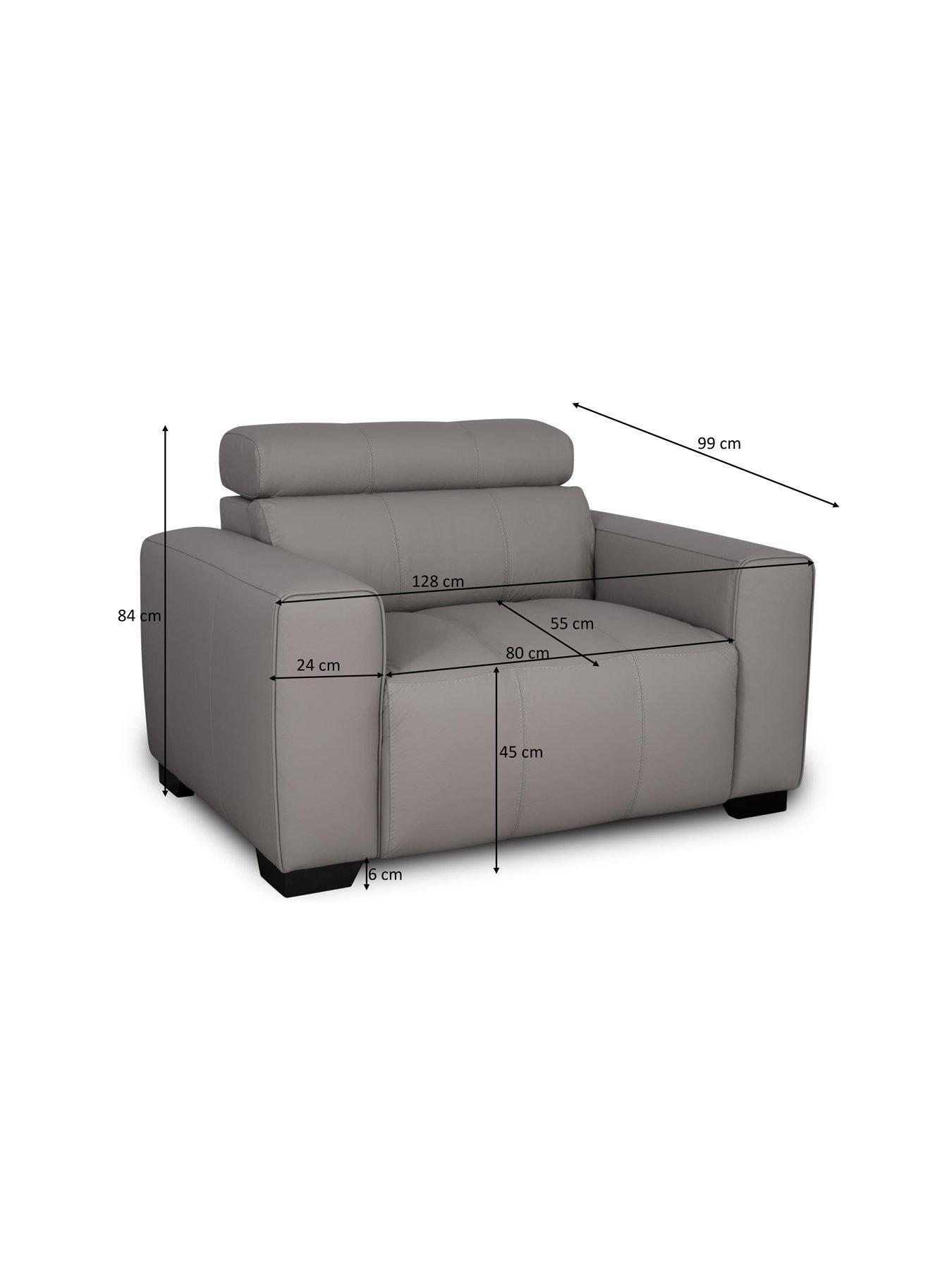 Image 7 of 7 of The Very Collection Cannes Italian Leather Armchair