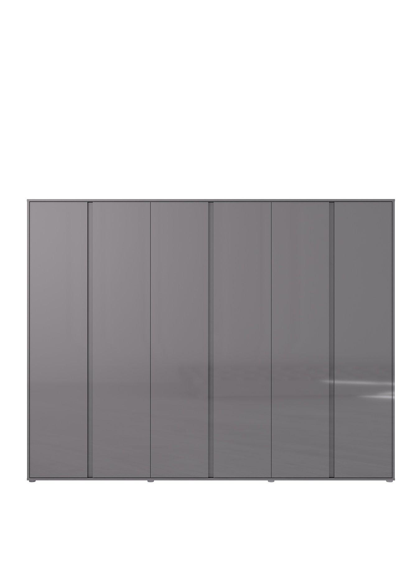very-home-layton-gloss-6-door-wardrobe-greynbsp--fscreg-certifiedstillFront