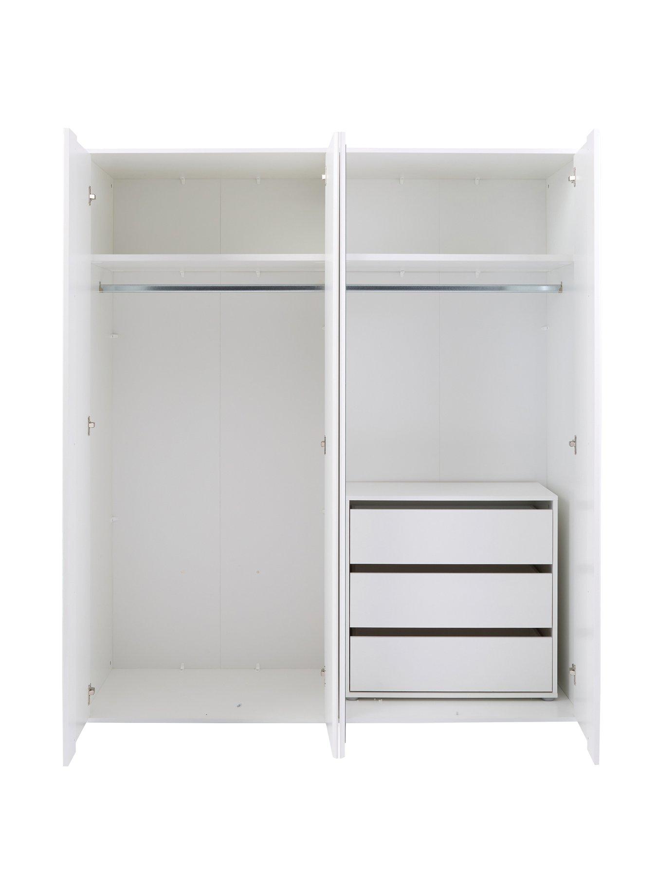 very-home-layton-gloss-4-door-wardrobe-with-internal-4-drawer-chestnbsp--fscreg-certifiedoutfit