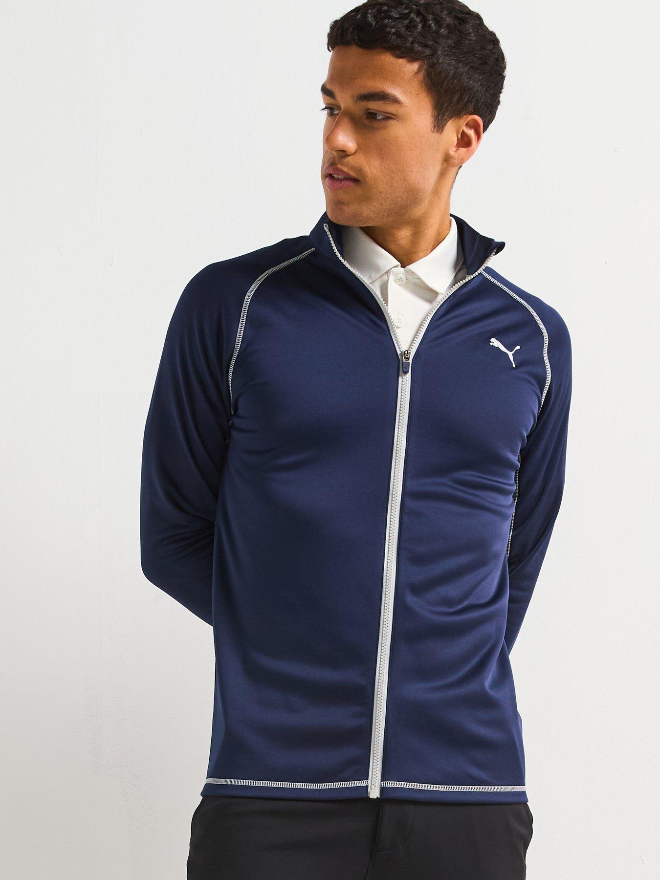 undefined Mens Golf Fairway Full Zip Jacket - Deep Navy