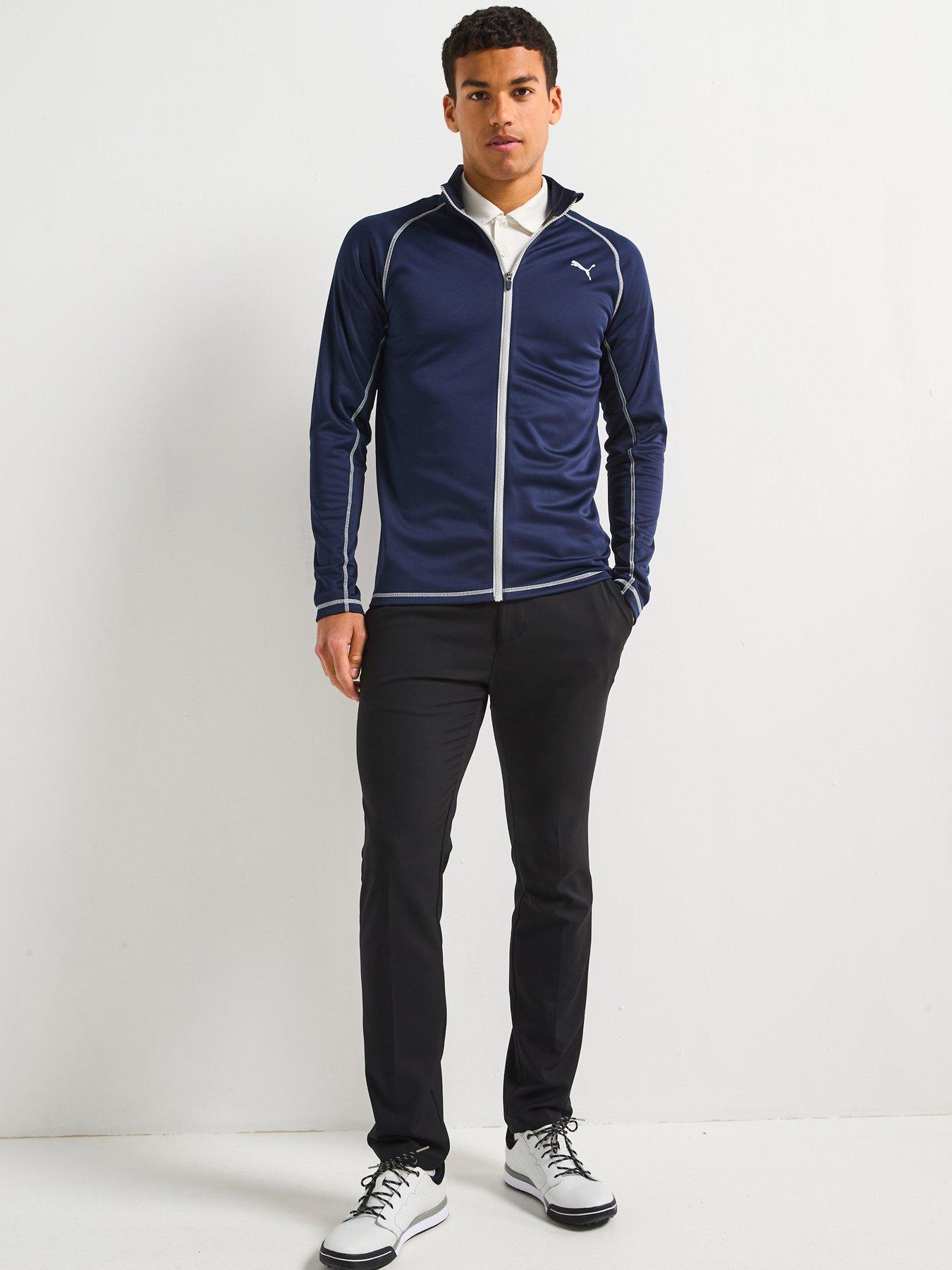 Image 3 of 4 of Puma Mens Golf Fairway Full Zip Jacket - Deep Navy
