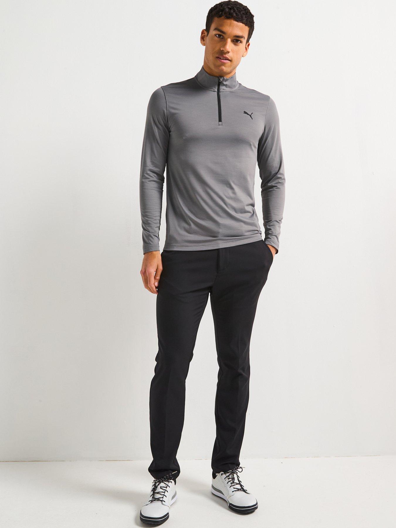 Image 3 of 4 of Puma Mens Golf Icon 20 1/4 Zip -Grey - Slate Sky