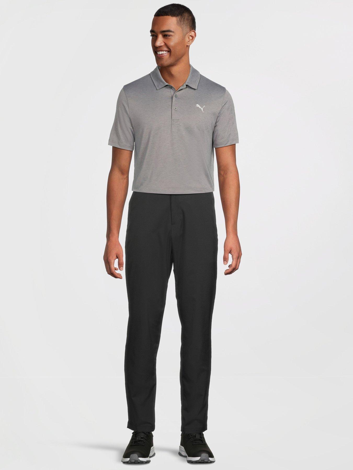 Image 4 of 6 of Puma Mens Golf Icon Heather Polo 20 - Grey