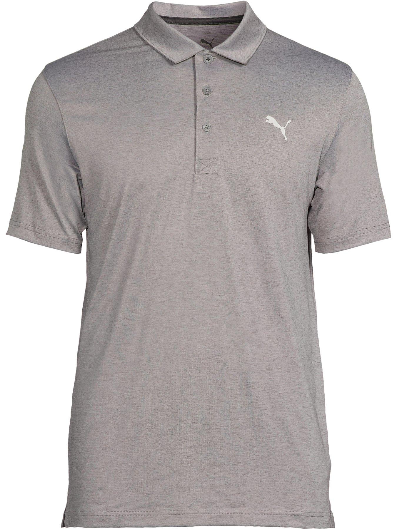 Image 6 of 6 of Puma Mens Golf Icon Heather Polo 20 - Grey