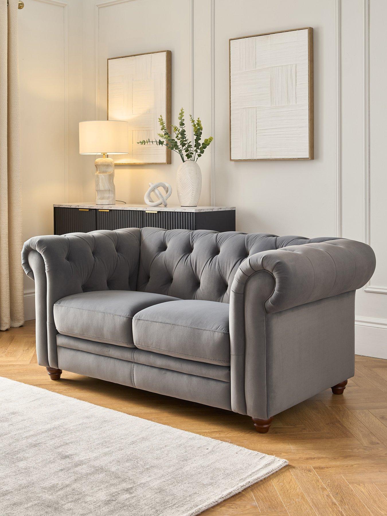 Image of Very Home Cheltenham 2 Seater Standard Back Fabric Sofa
