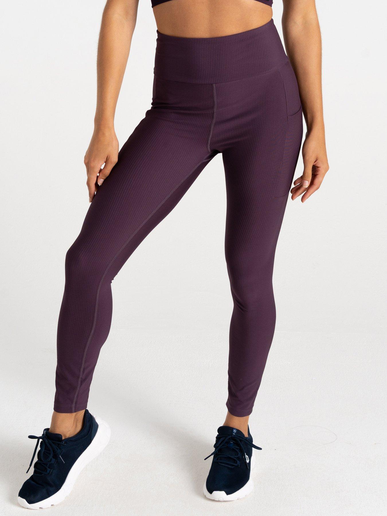 Image 2 of 6 of Regatta Womens Hustle Workout Legging- Purple