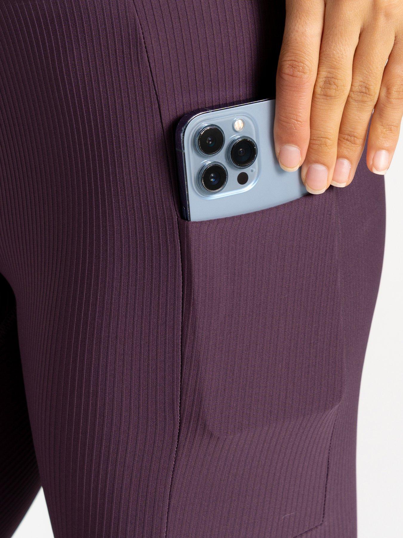 Image 6 of 6 of Regatta Womens Hustle Workout Legging- Purple