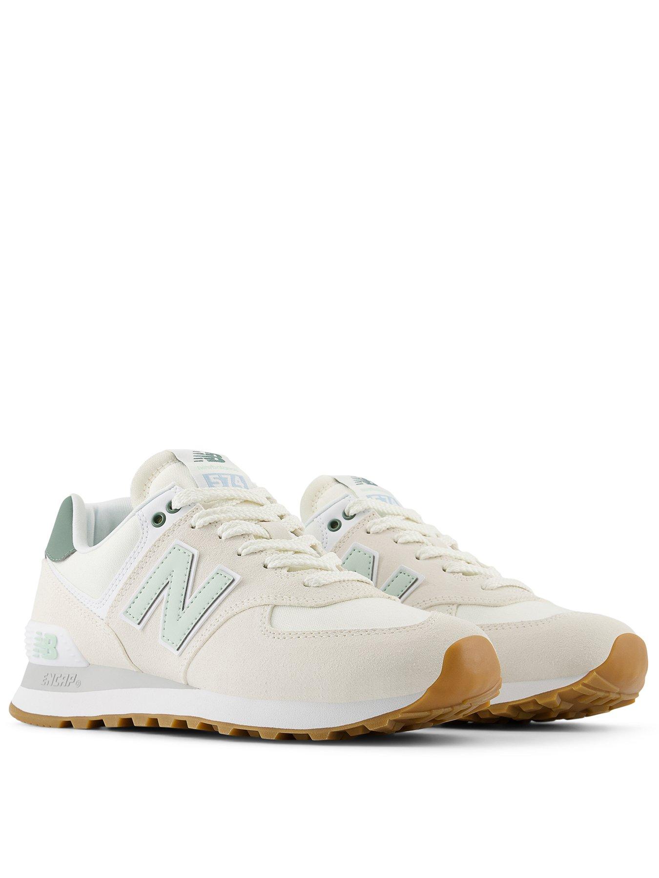 Image 2 of 6 of New Balance Women's 574 Trainers - White