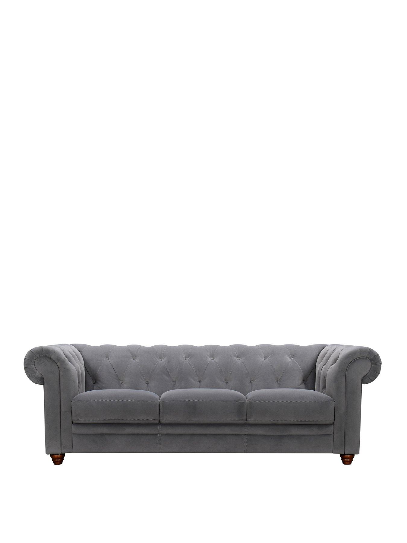 very-home-cheltenham-3-seater-standard-back-fabric-sofafront